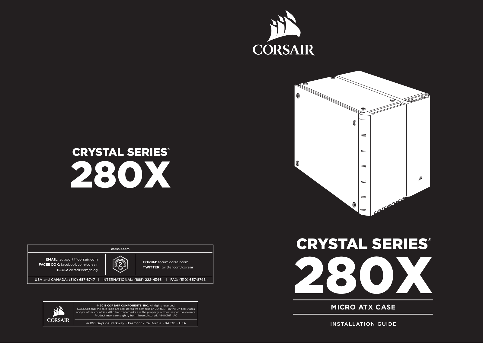 Corsair CC-9011137-WW User Manual