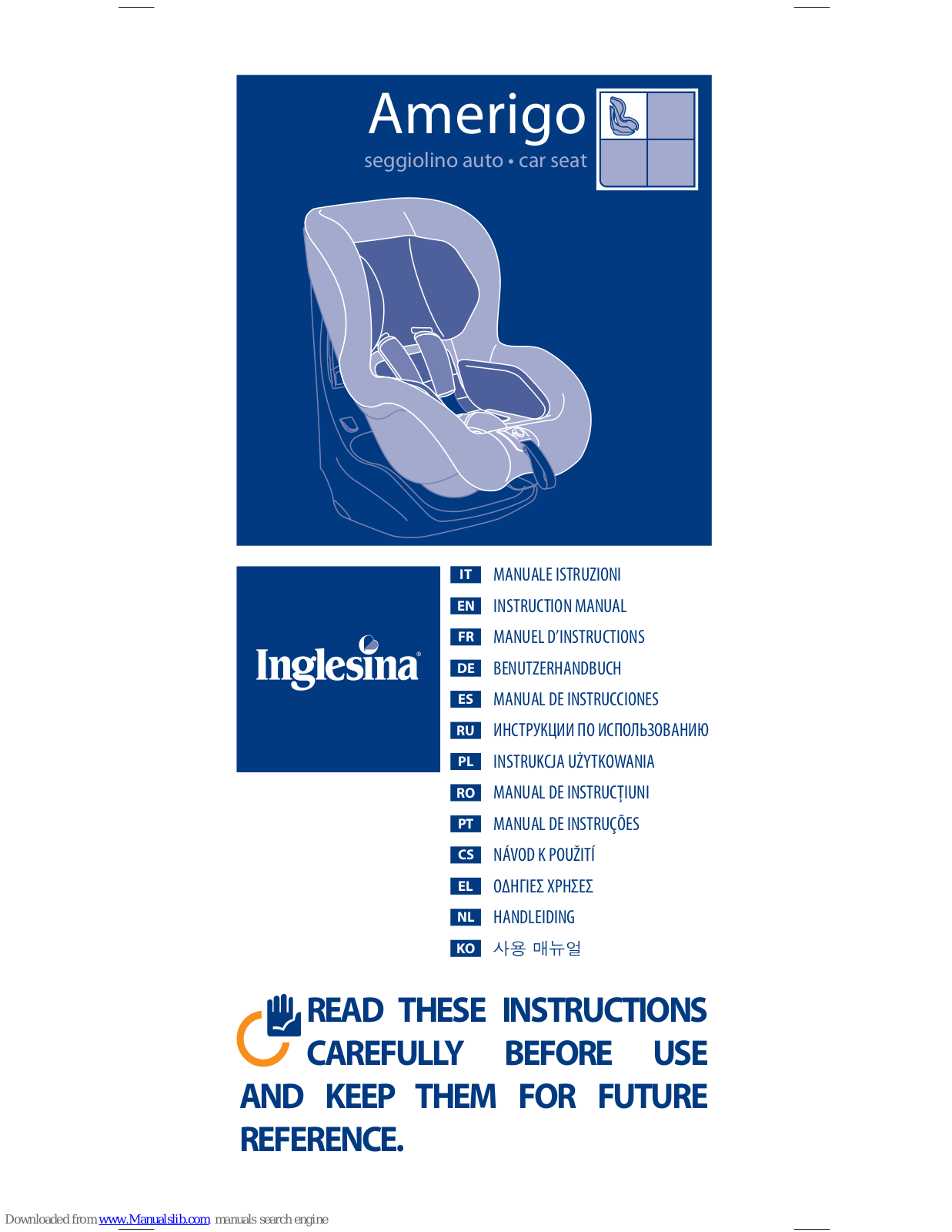 Inglesina Amerigo Instruction Manual