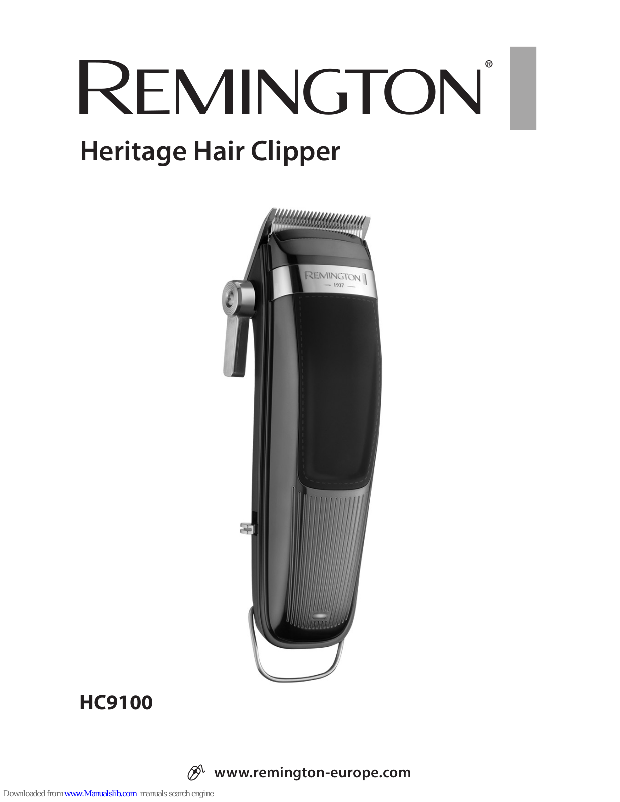 Remington Heritage HC9100 User Manual