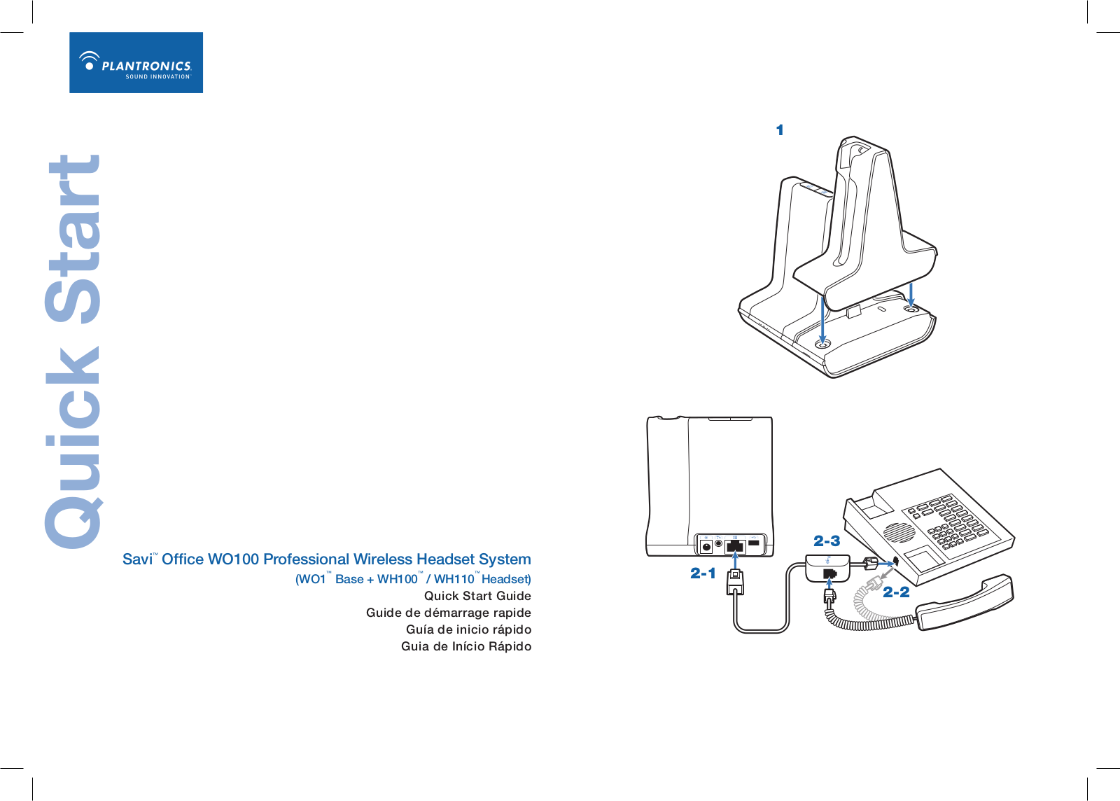 Plantronics WH110 Users Manual