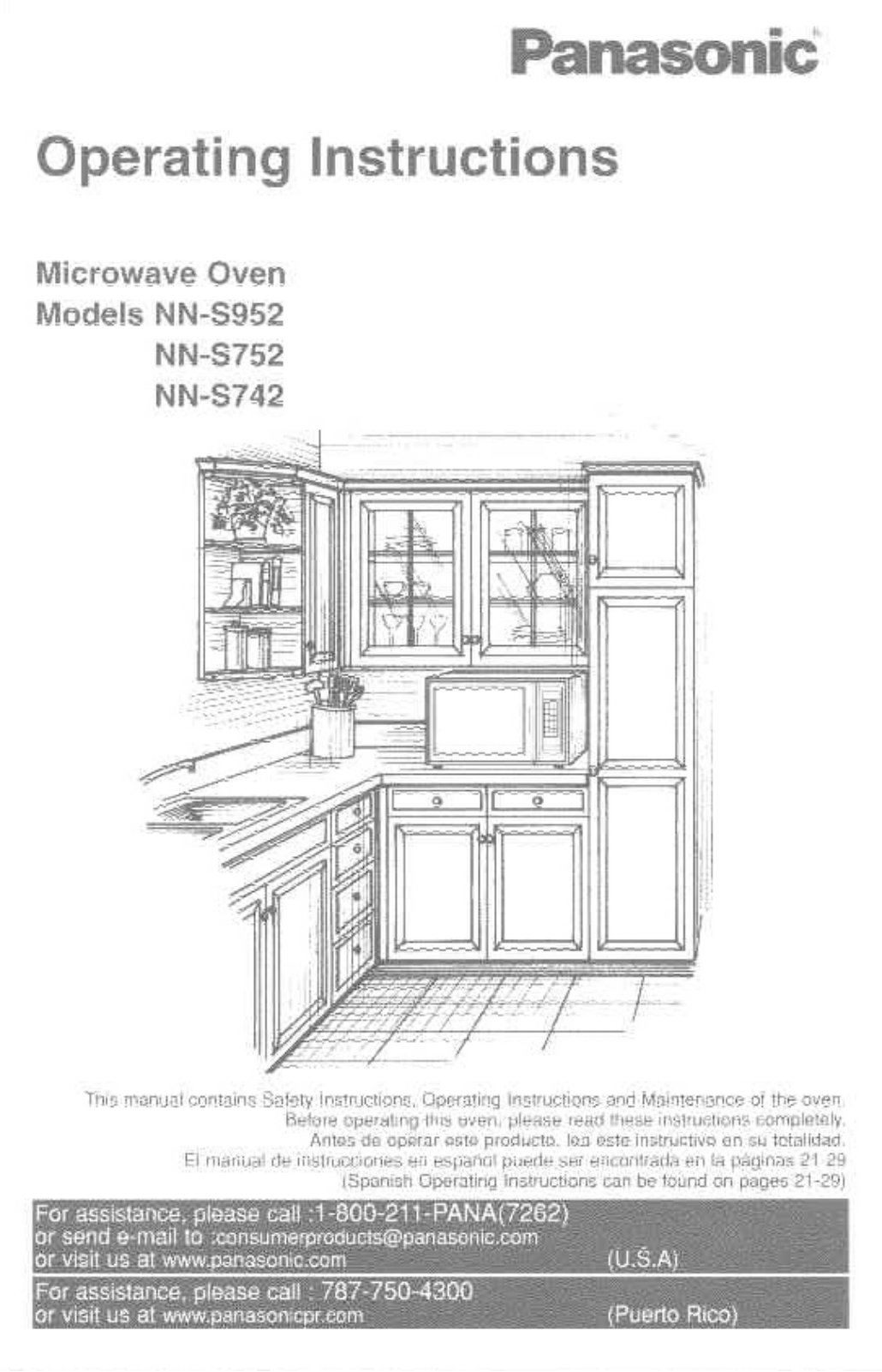 Panasonic NN-S952WF, NN-S952BF, NN-S742WF User Manual