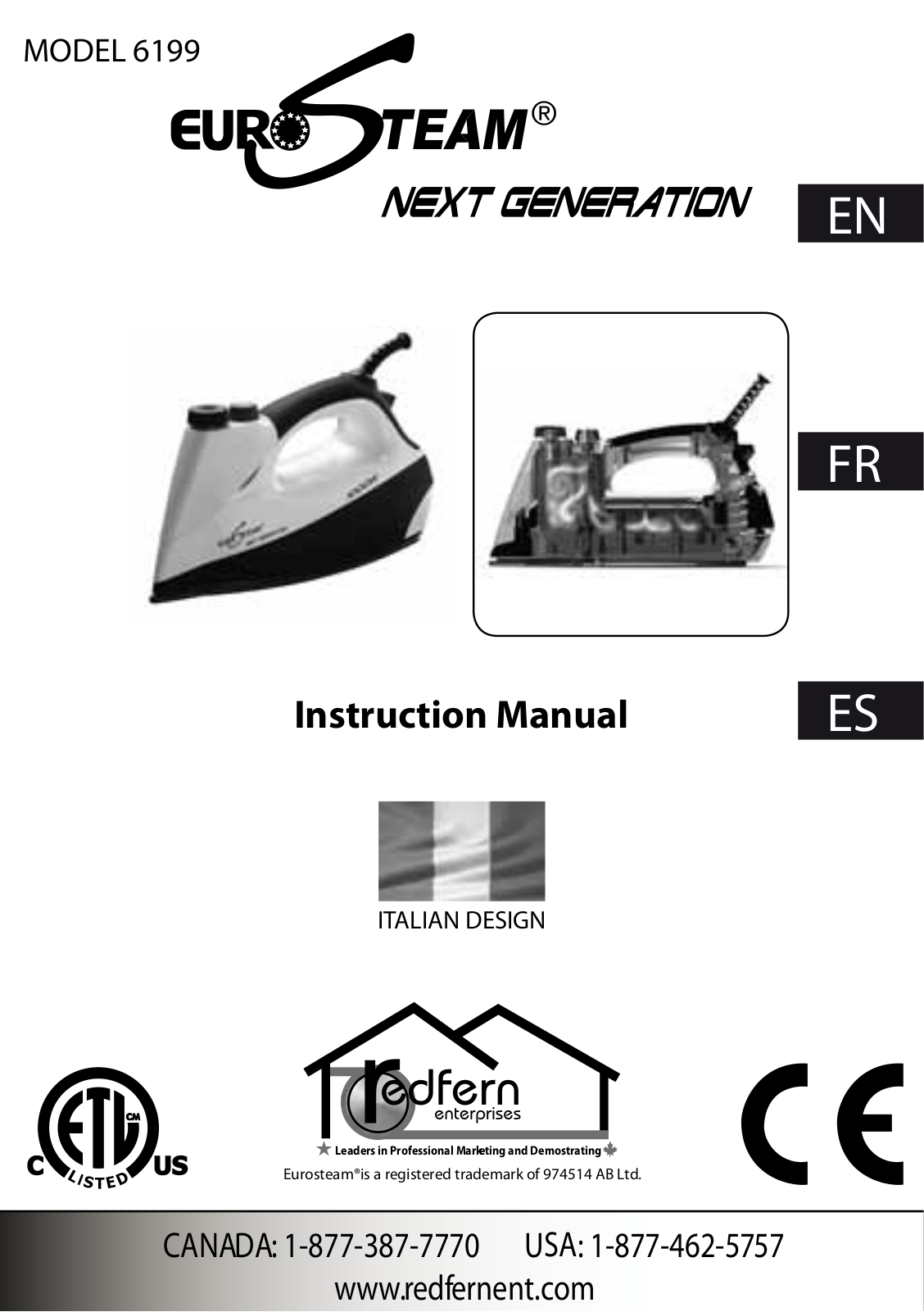 EuroSteam 6199 Instruction Manual