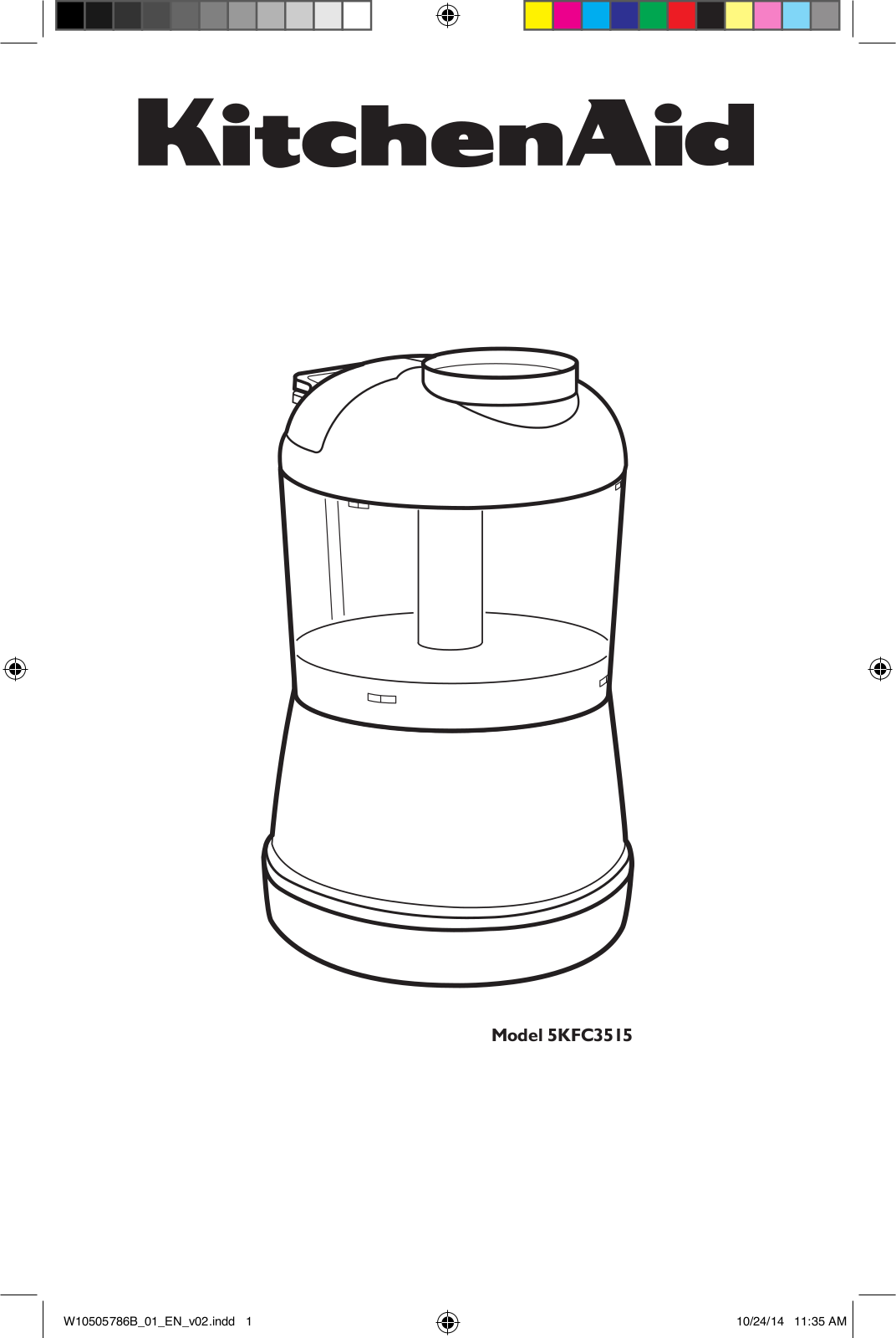 KitchenAid 5KFC3515 Instructions Manual