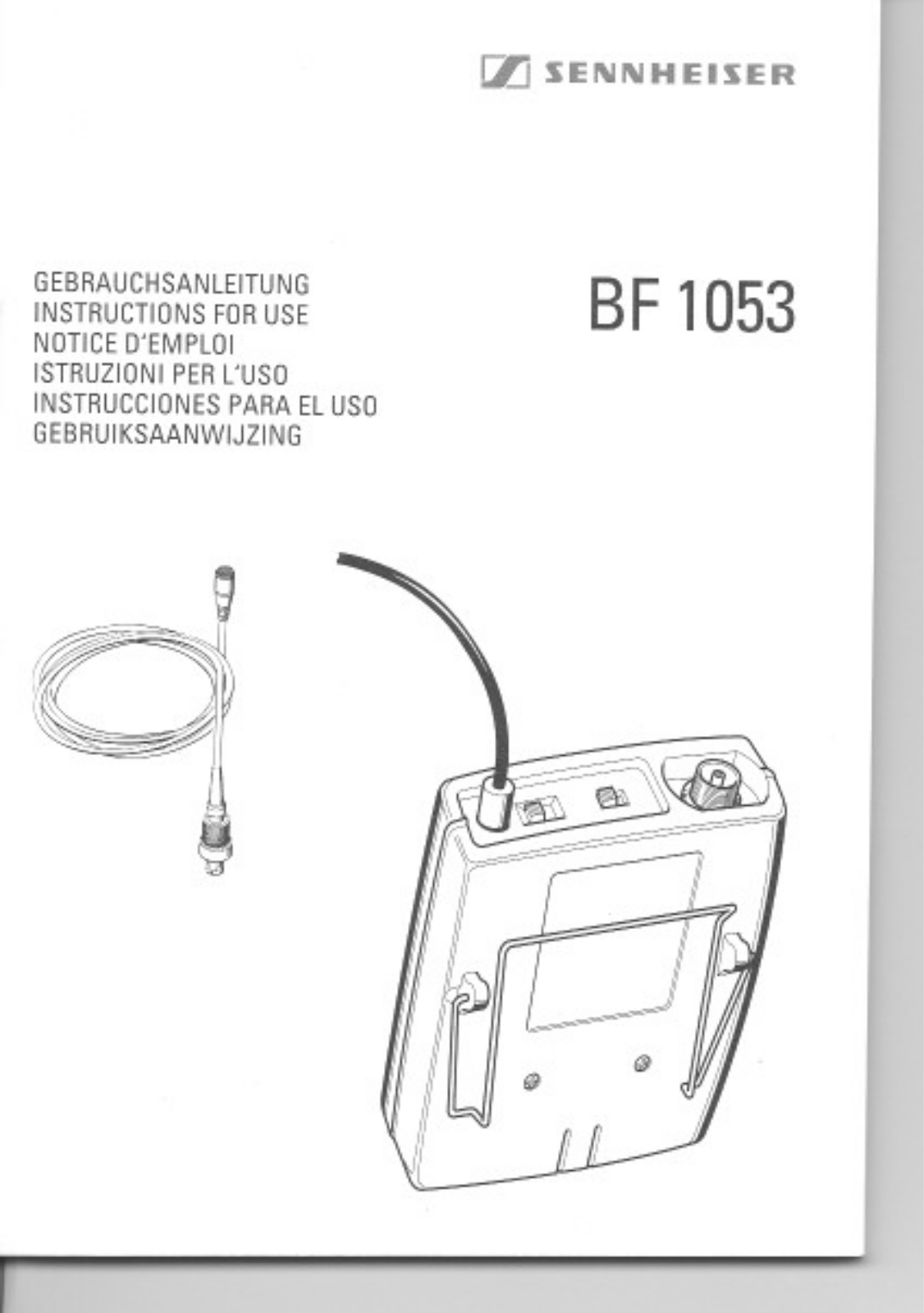 Sennheiser BF 1053 Instruction Manual