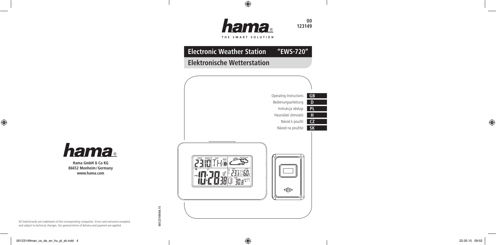 HAMA EWS-720 User Manual