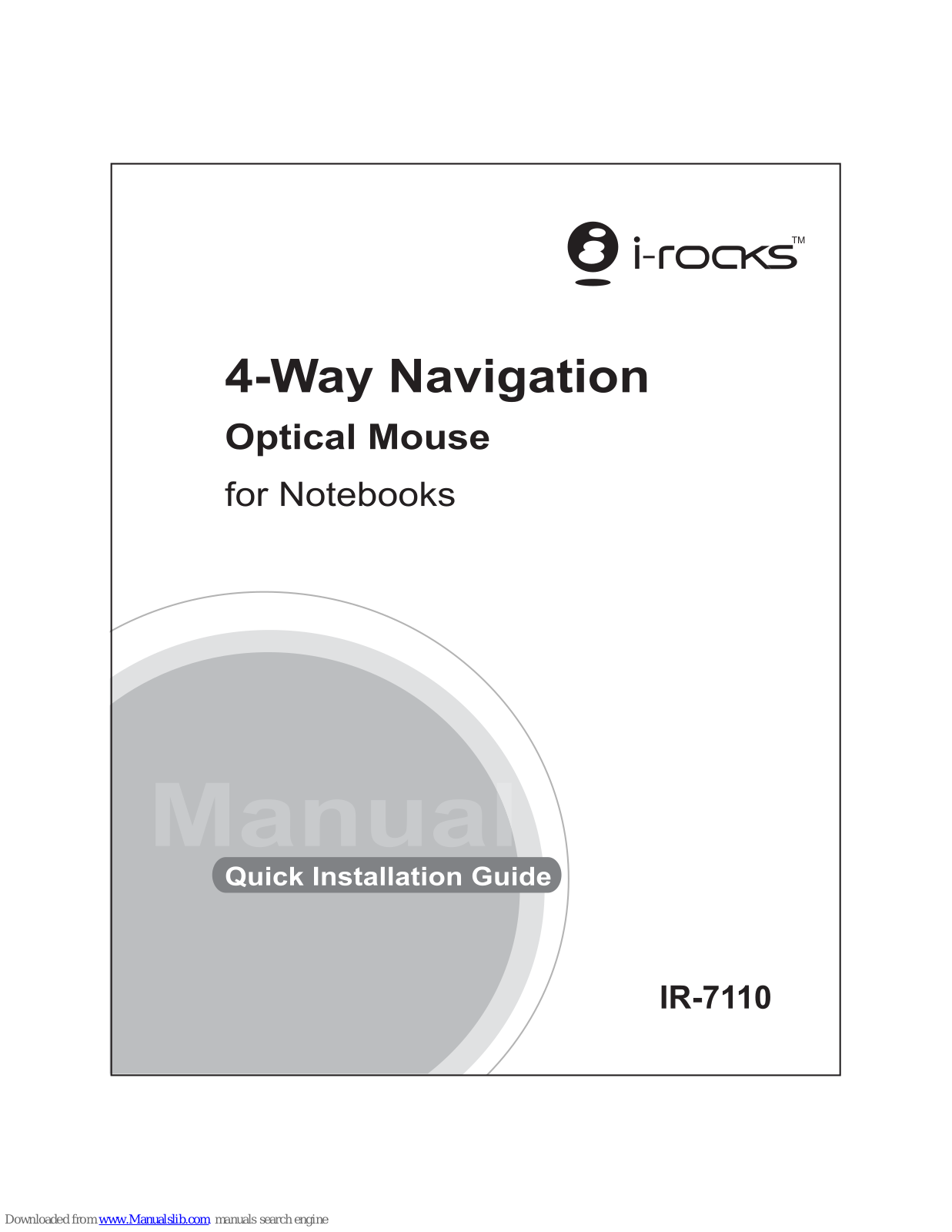 I-Rocks IR-7110 Quick Installation Manual