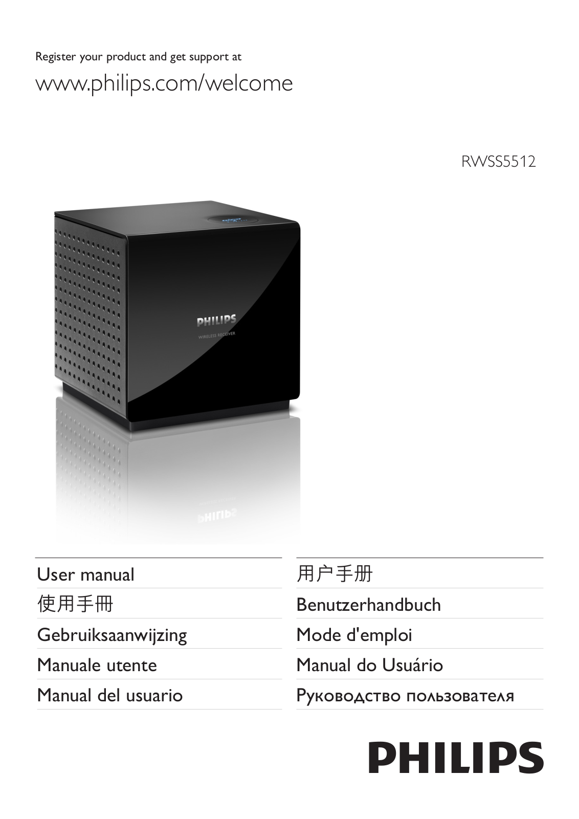 Philips RWSS5512 User Manual