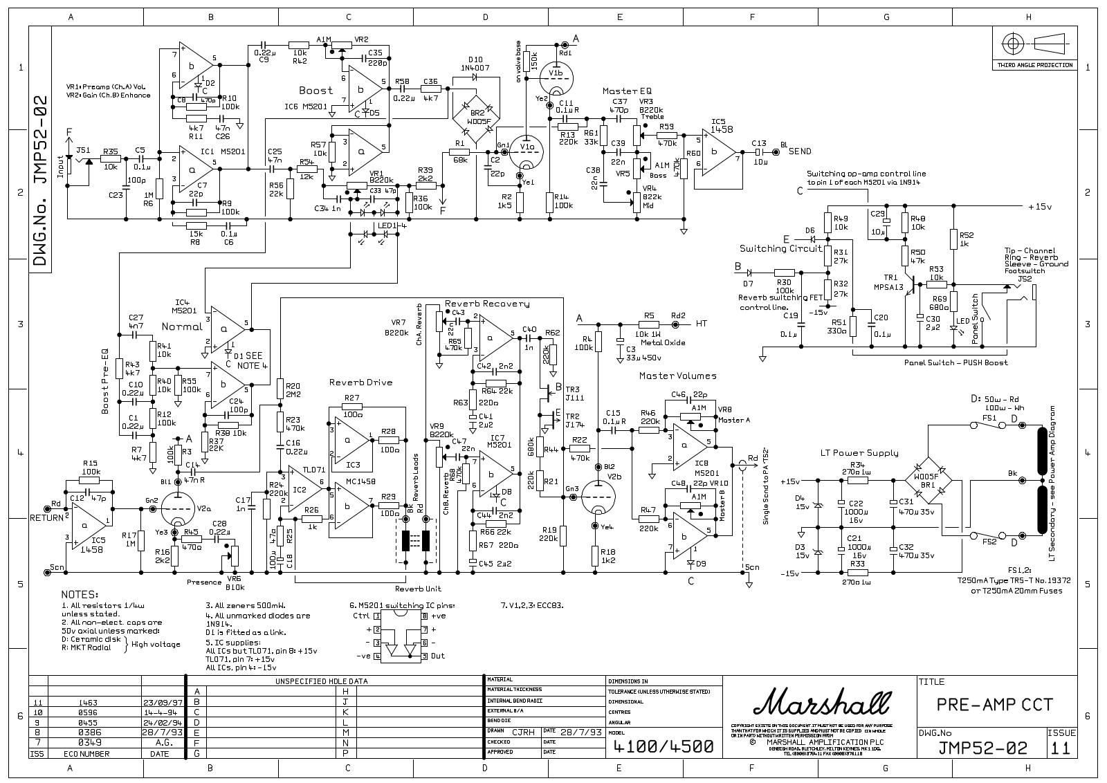 Marshall jmp52 schematic