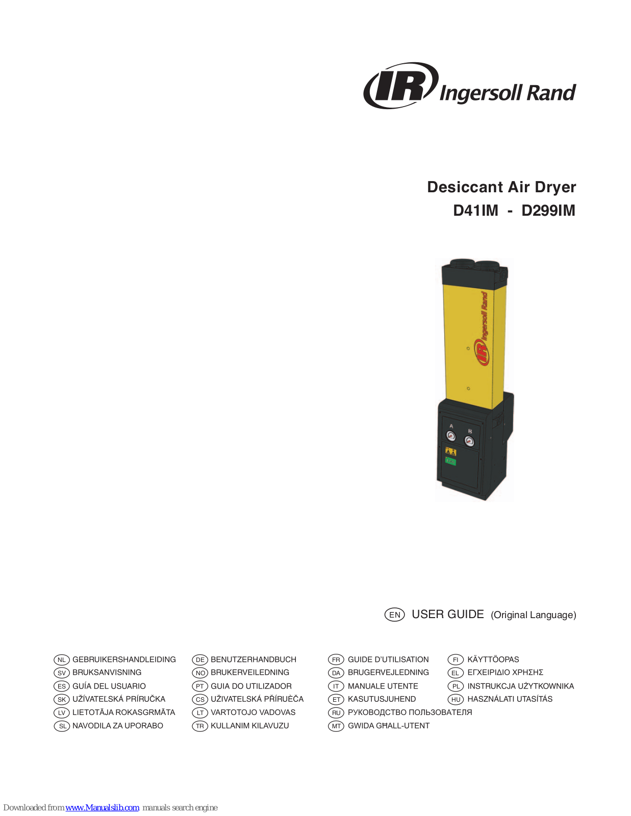 Ingersoll-Rand D41IM, D54IM, D71IM, D110IM, D150IM User Manual