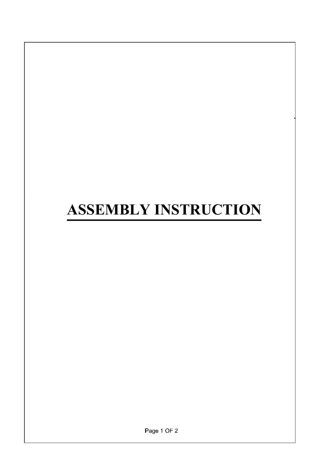 Orren Ellis BNZB1688 Assembly Instructions