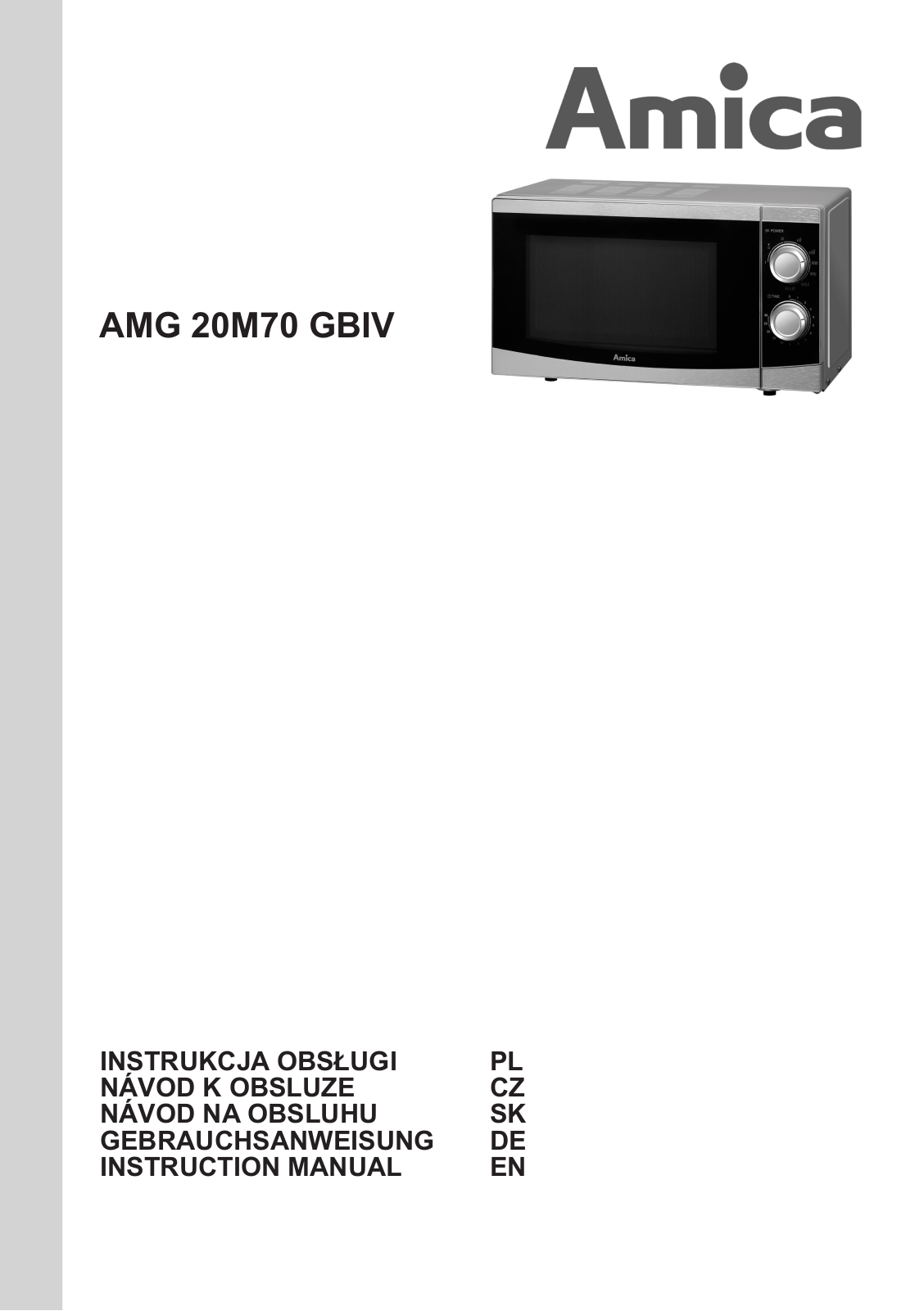 Amica AMG20M70GBIV User Manual