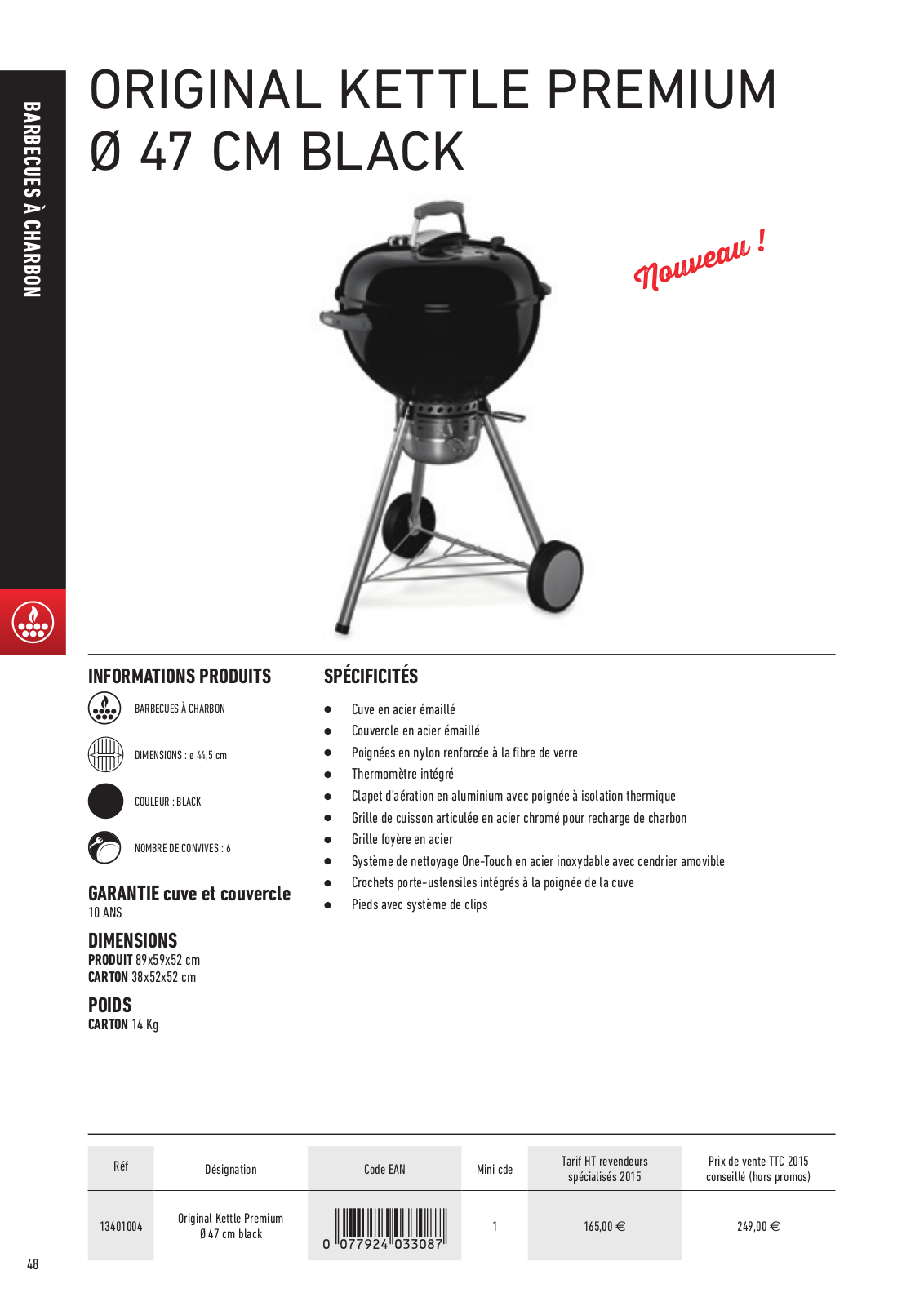 Weber Original kettle Premium product sheet