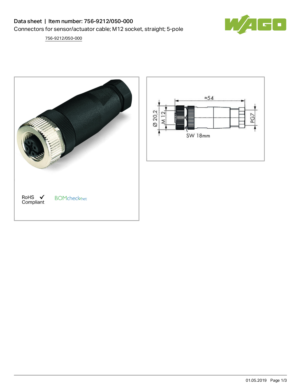 Wago 756-9212/050-000 Data Sheet