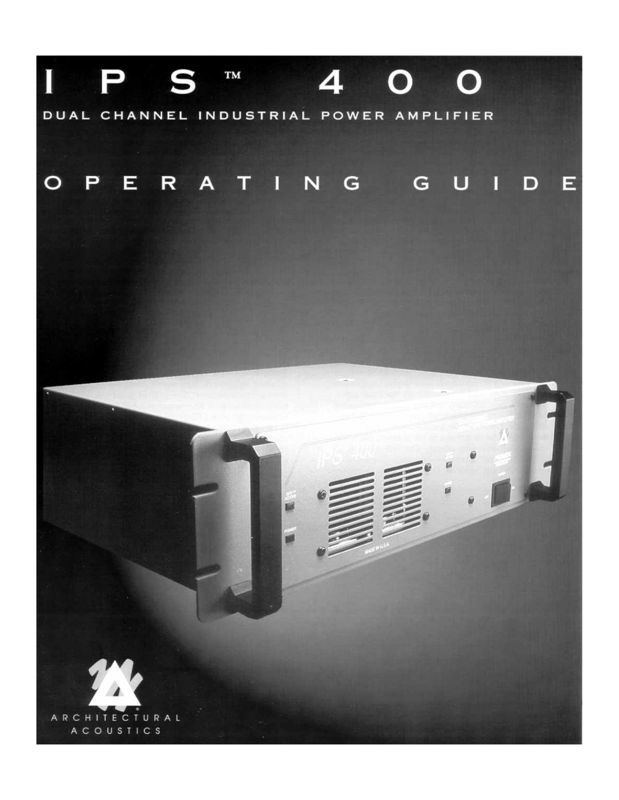 Peavey IPS 400 User Manual