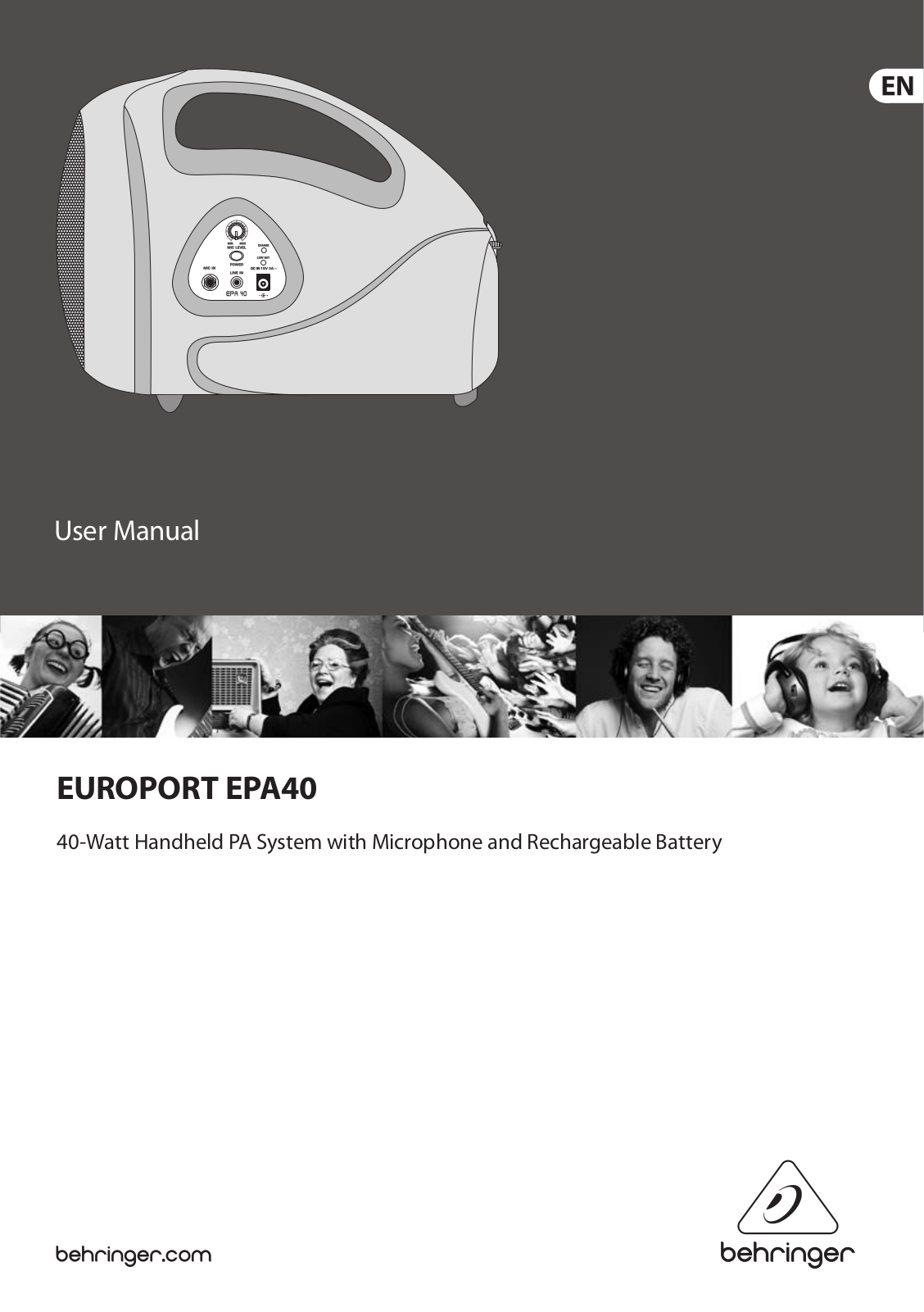 Behringer EPA40 User Manual 2