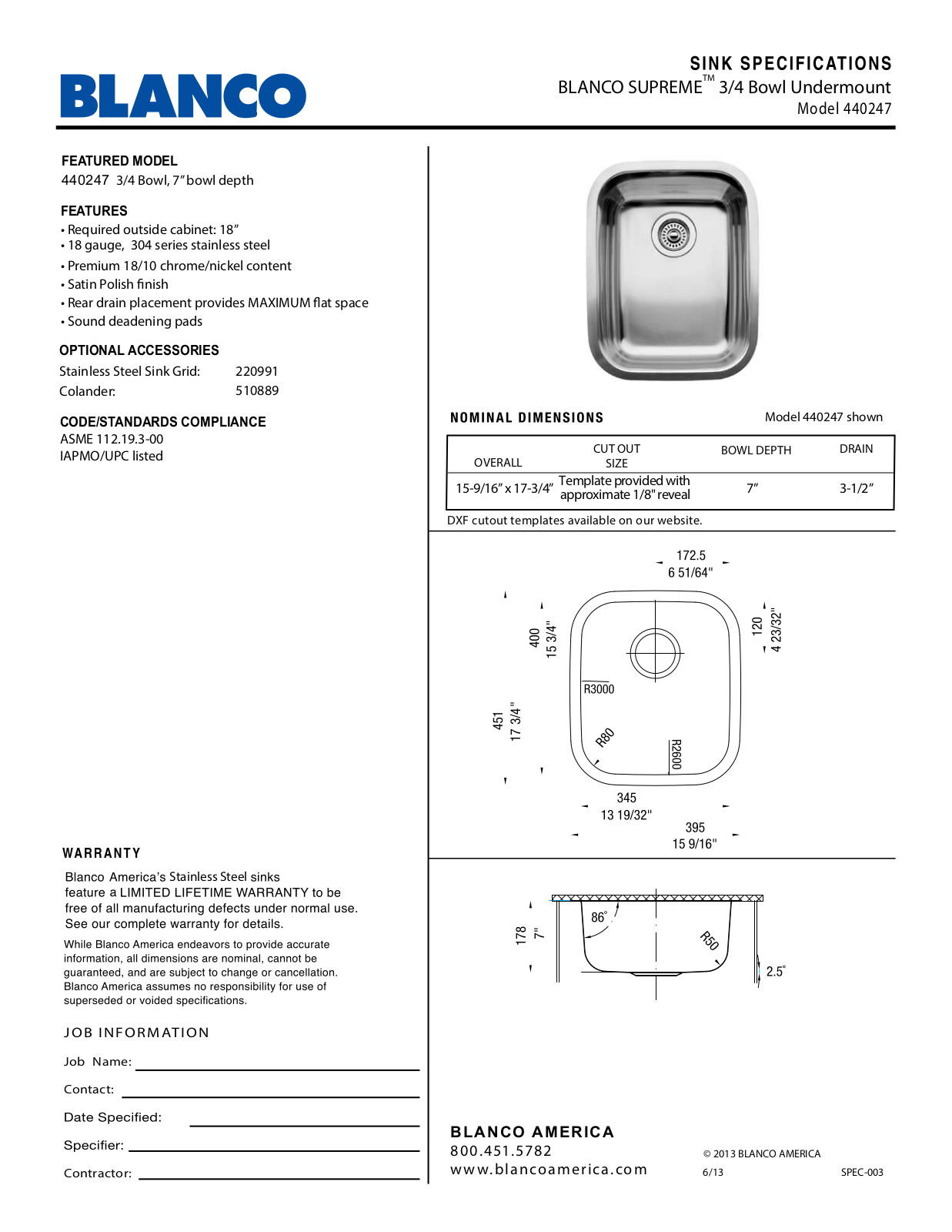 Blanco 440247 User Manual - ManualMachine.com