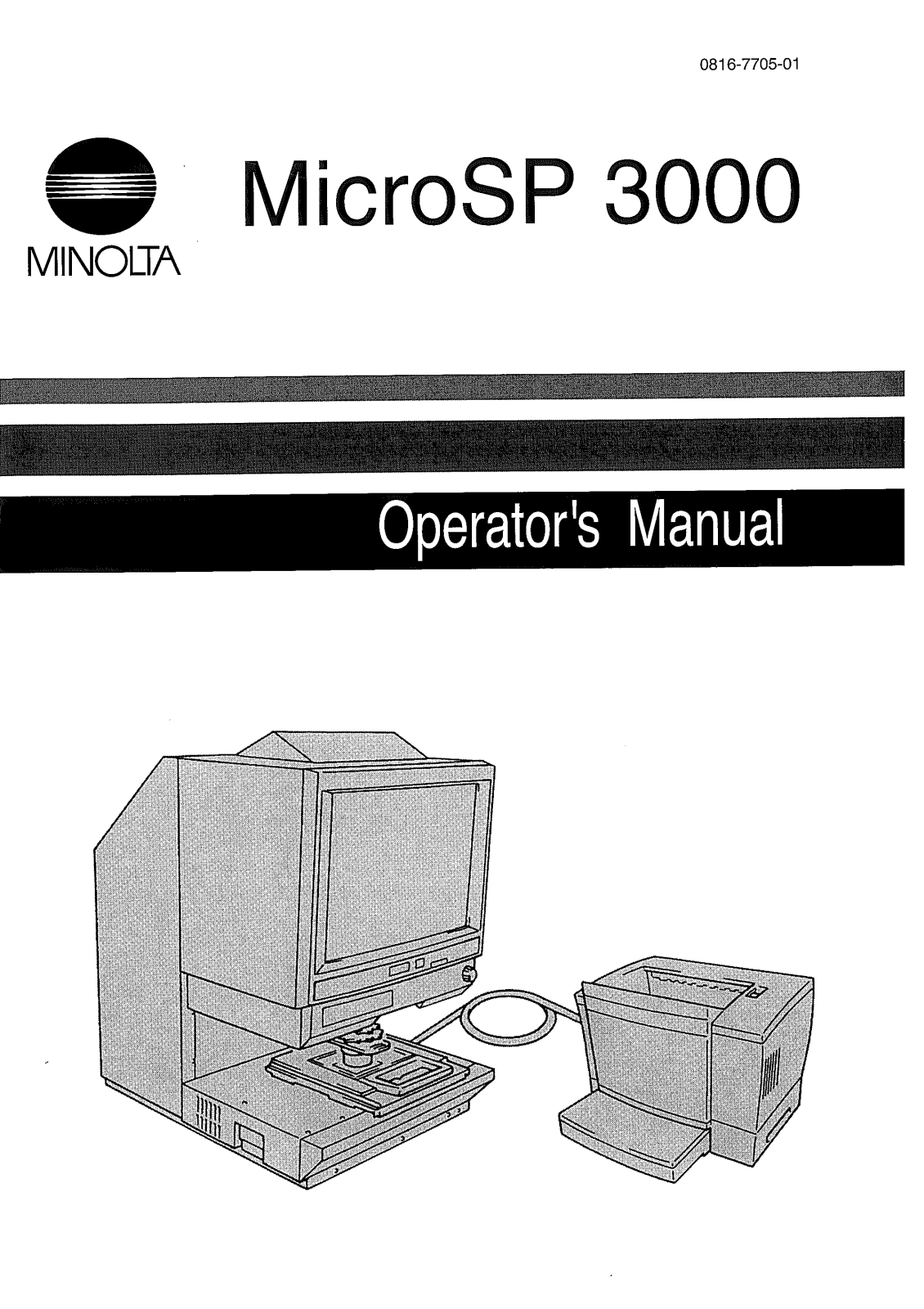 Konica Minolta MICROSP 3000 User Manual