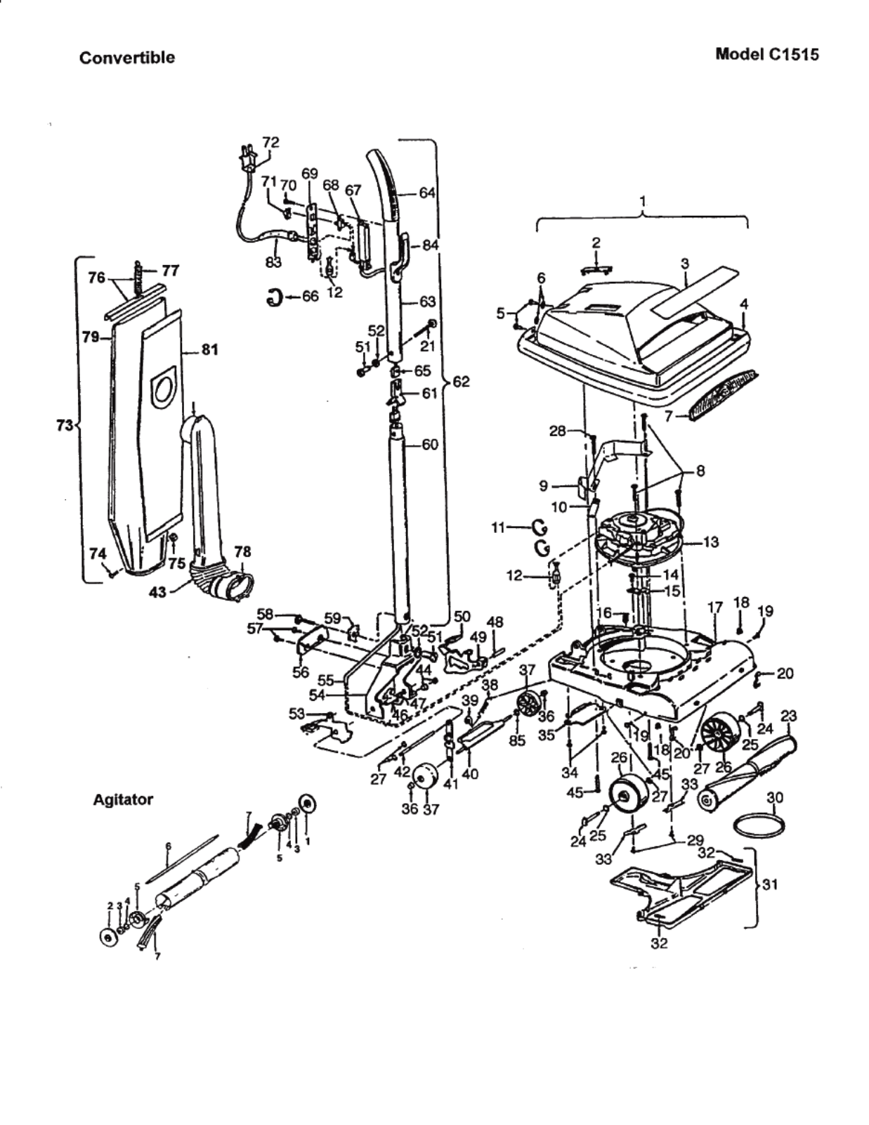 Hoover C1515 Owner's Manual