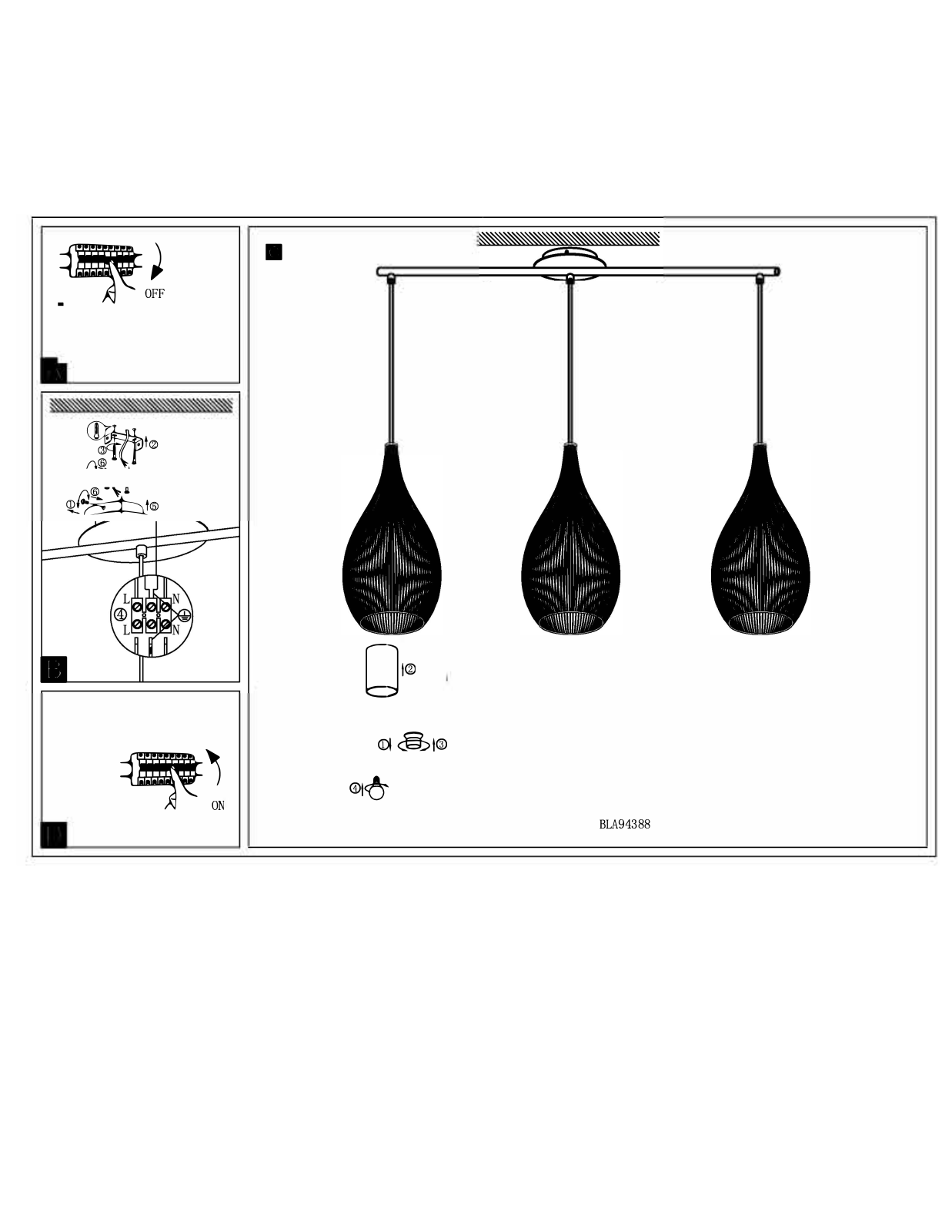 Eglo BLA94388 Assembly Manual