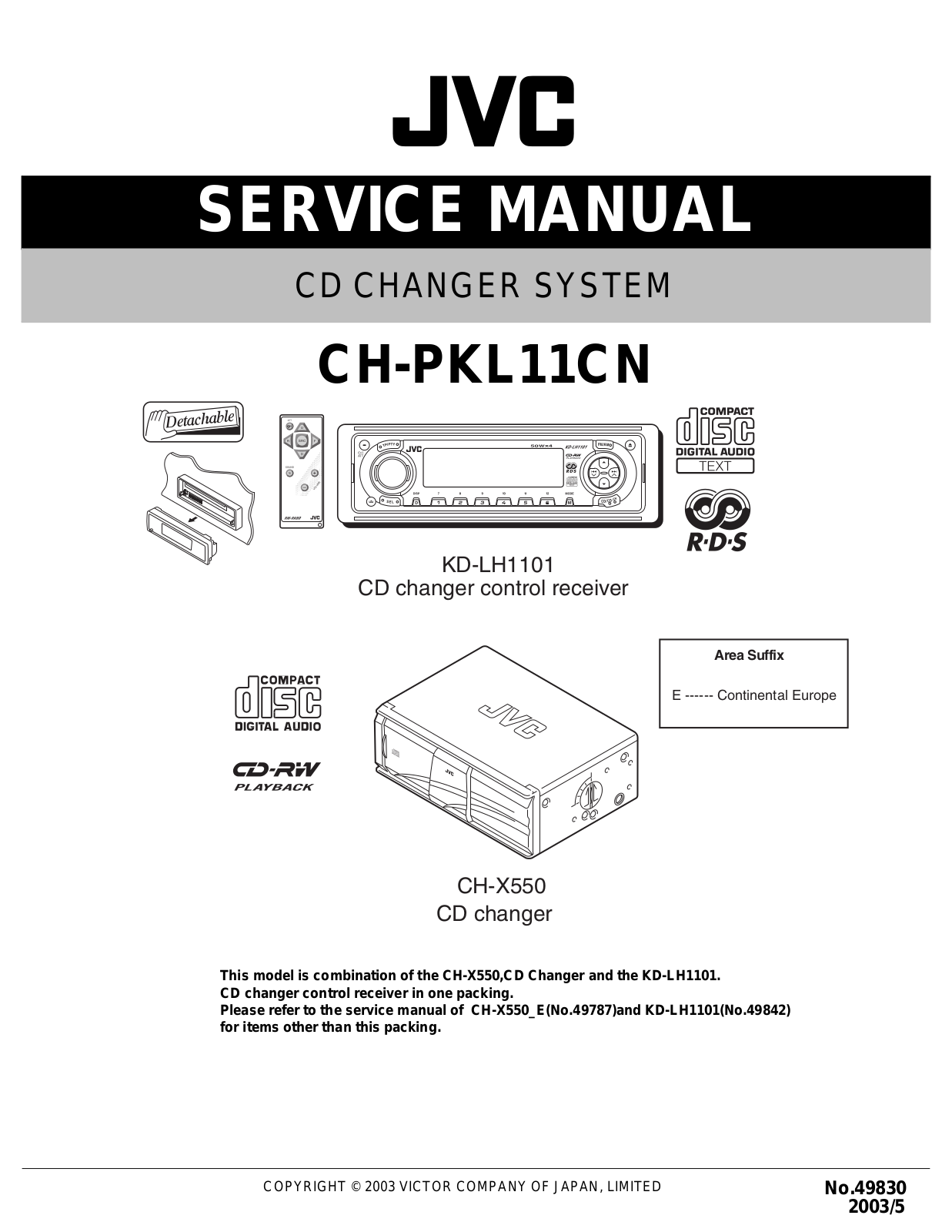 JVC CH-PKL11CN Service Manual