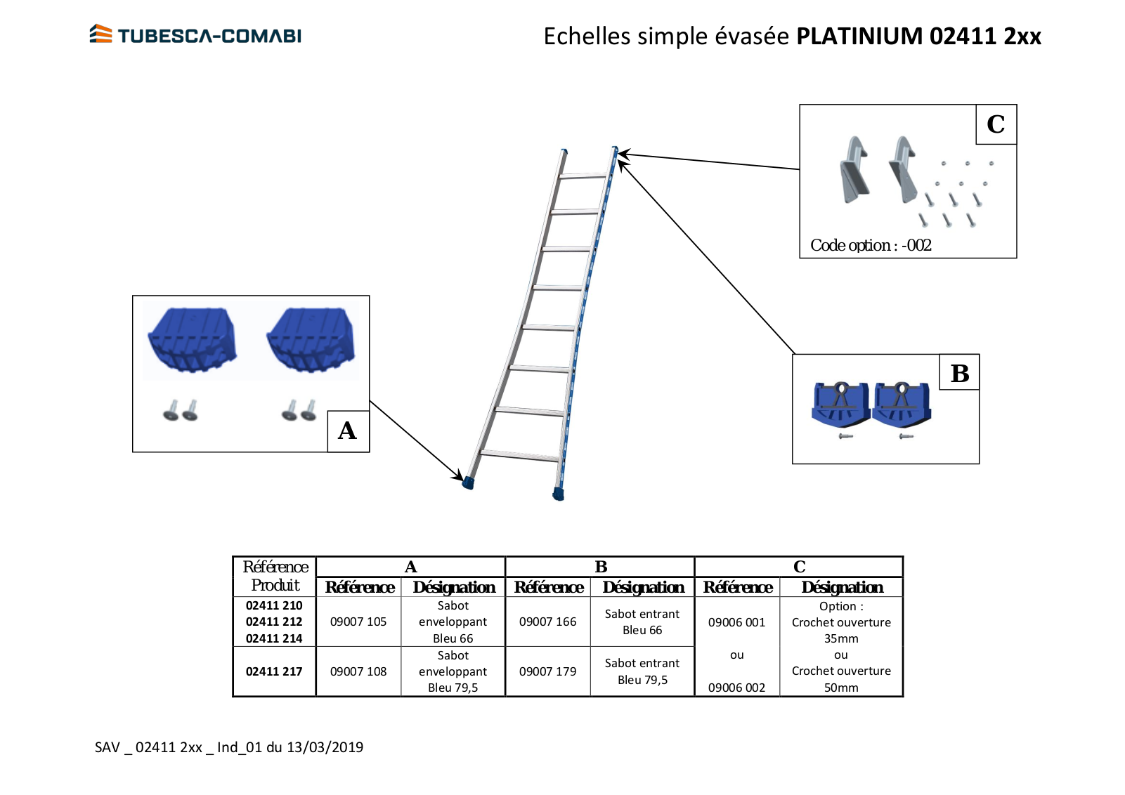 Tubesca PLATINIUM, 02411 210, 02411 212, 02411 214, 02411 217 Specification - ManualMachine.com