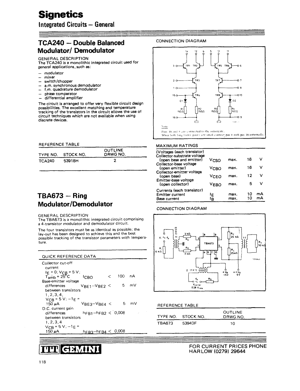 Datasheet TCA240 Specification - ManualMachine.com