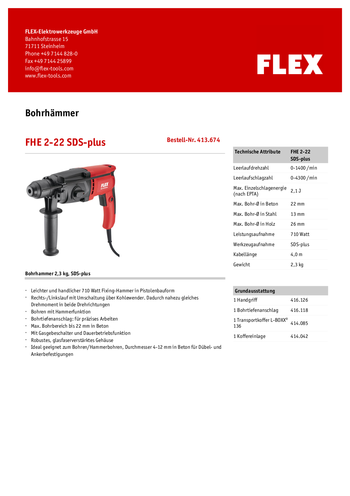 Flex FHE 2-22 User Manual