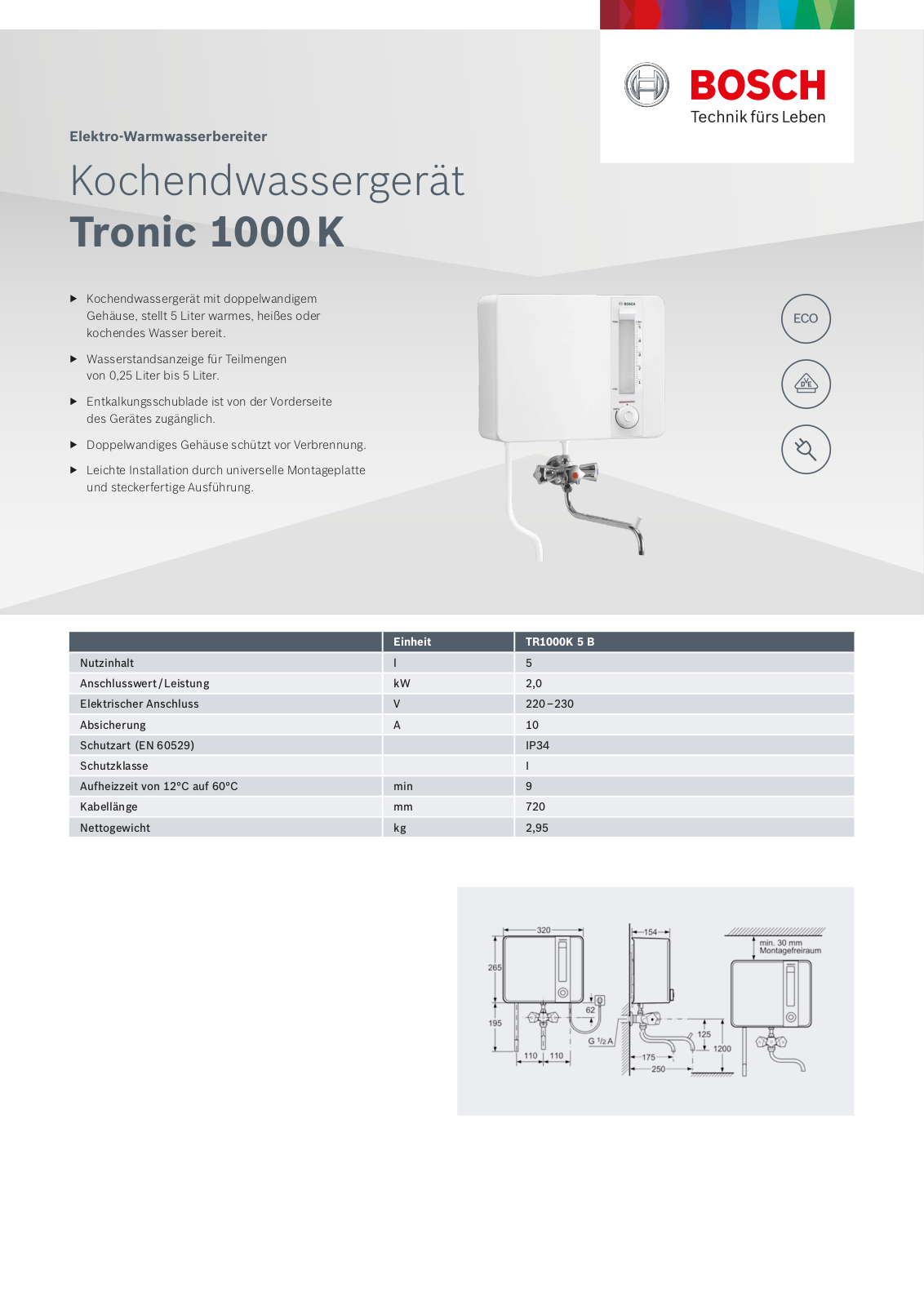 Bosch TR1000K 5 B User Manual