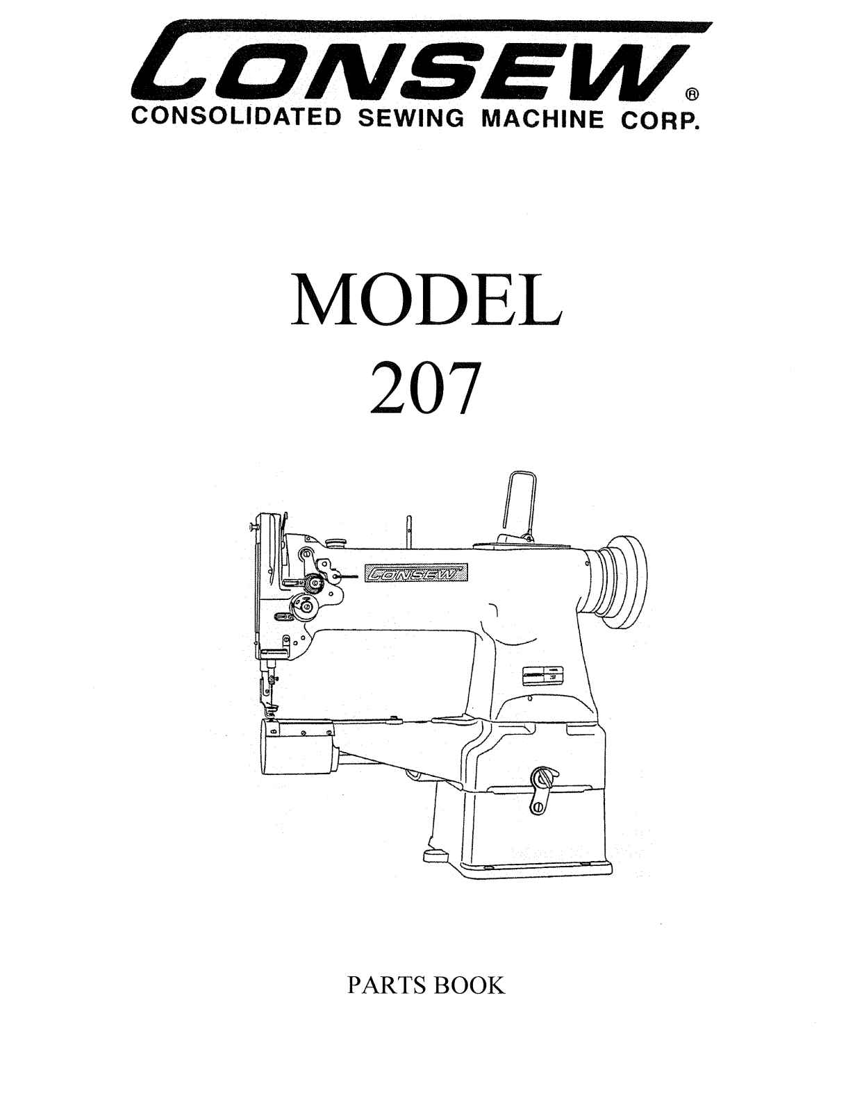 CONSEW 207 Parts List