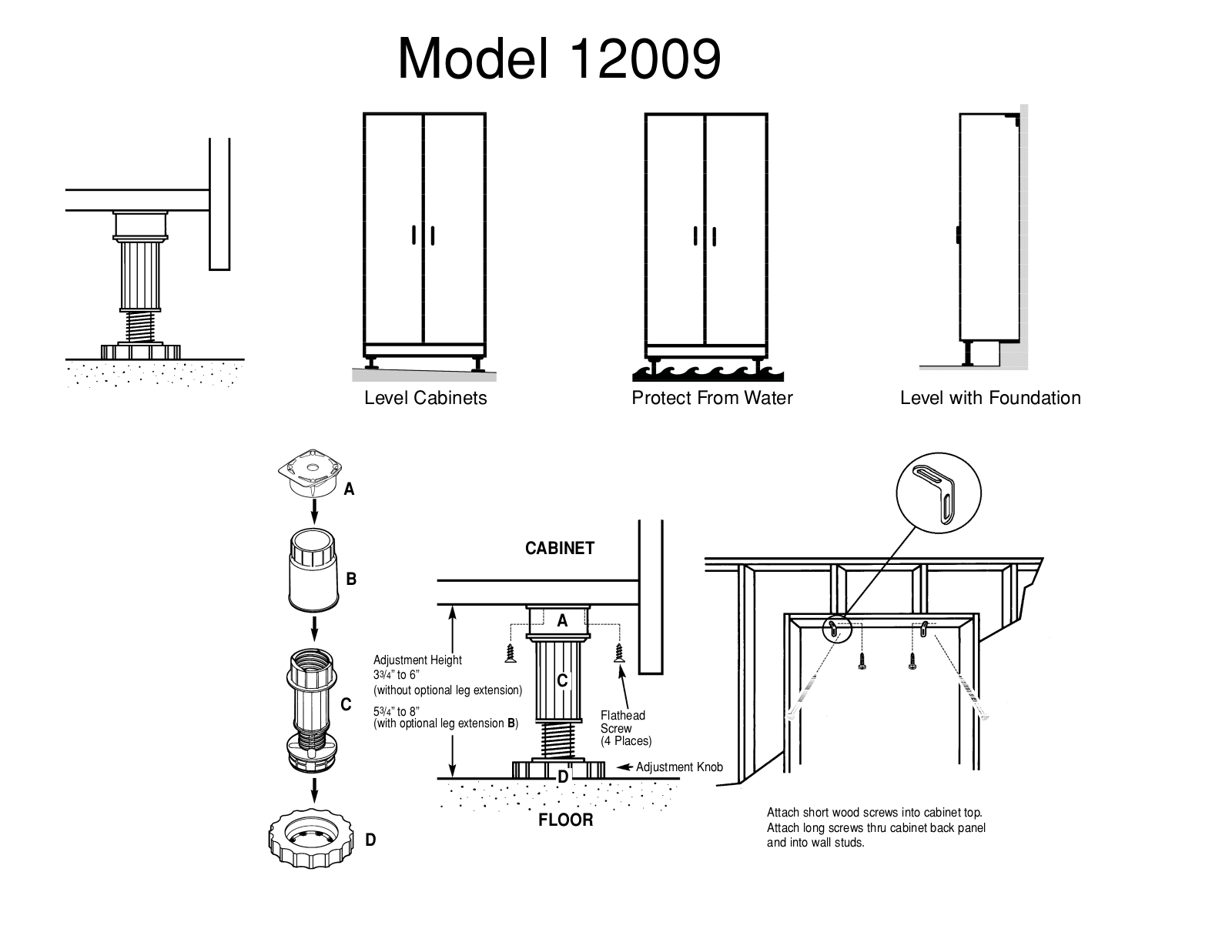 Closet Maid Cabinet 12009 User Manual