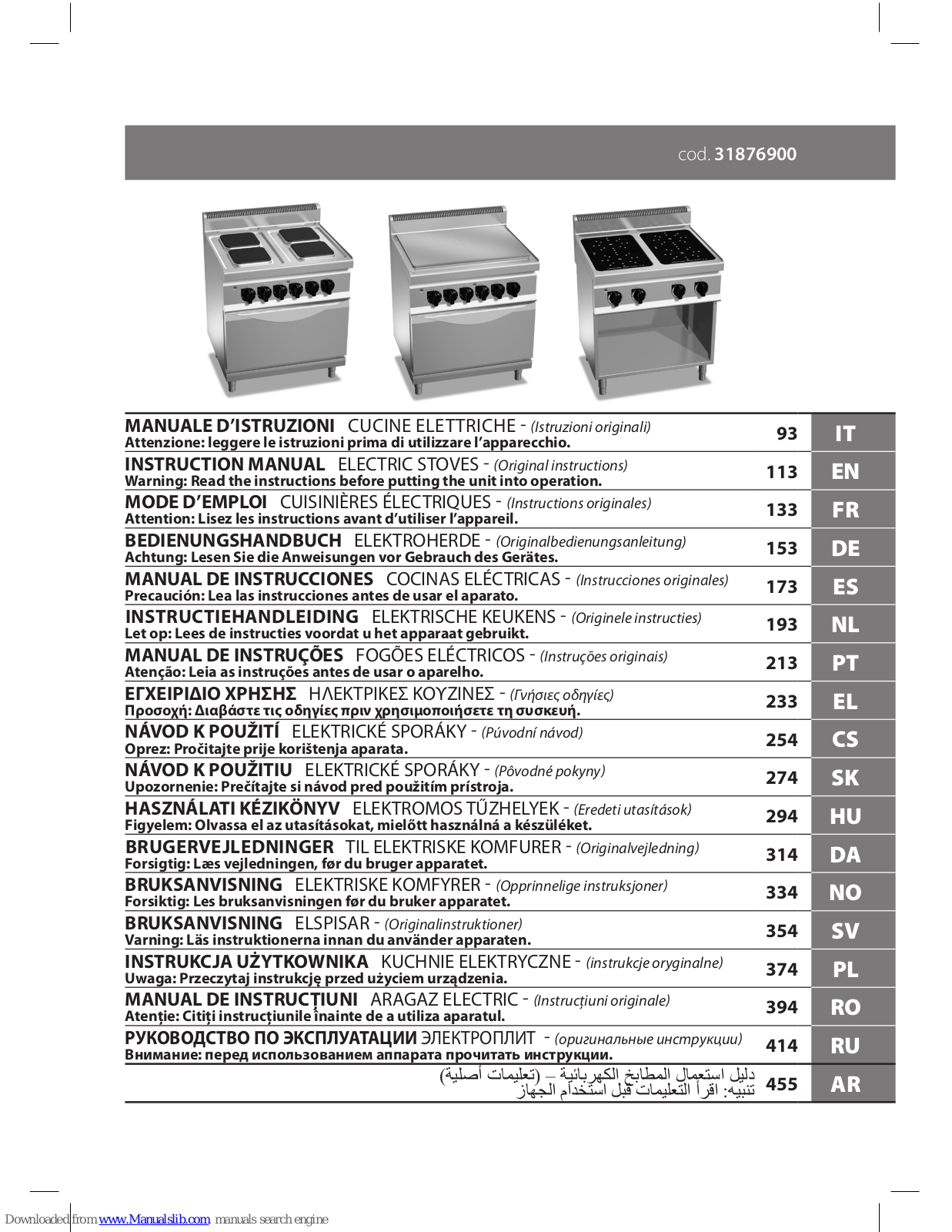 Berto 600, 700, LX TOP, 900, S900 Instruction Manual - ManualMachine.com