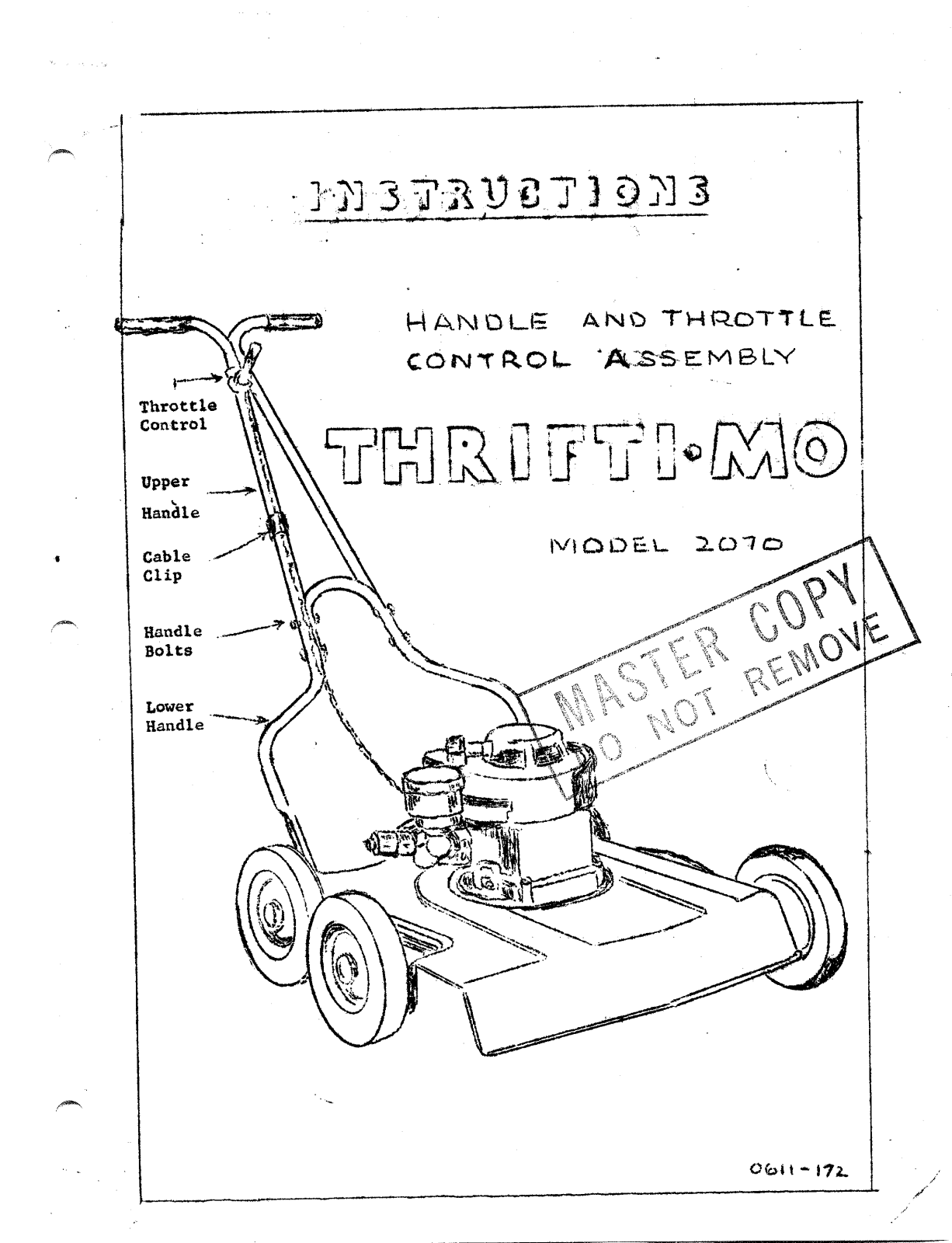 ryobi 20700 owners Manual