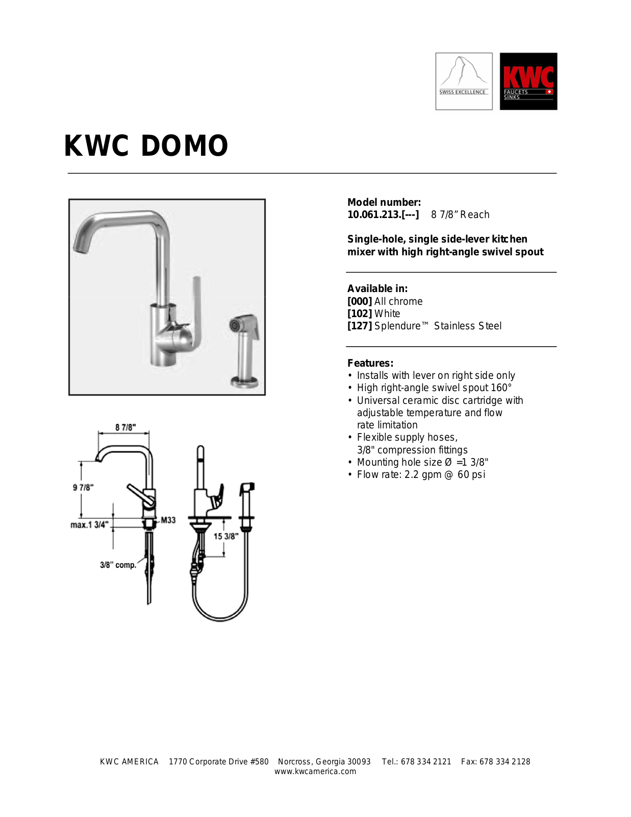 KWC 10.061.213 User Manual