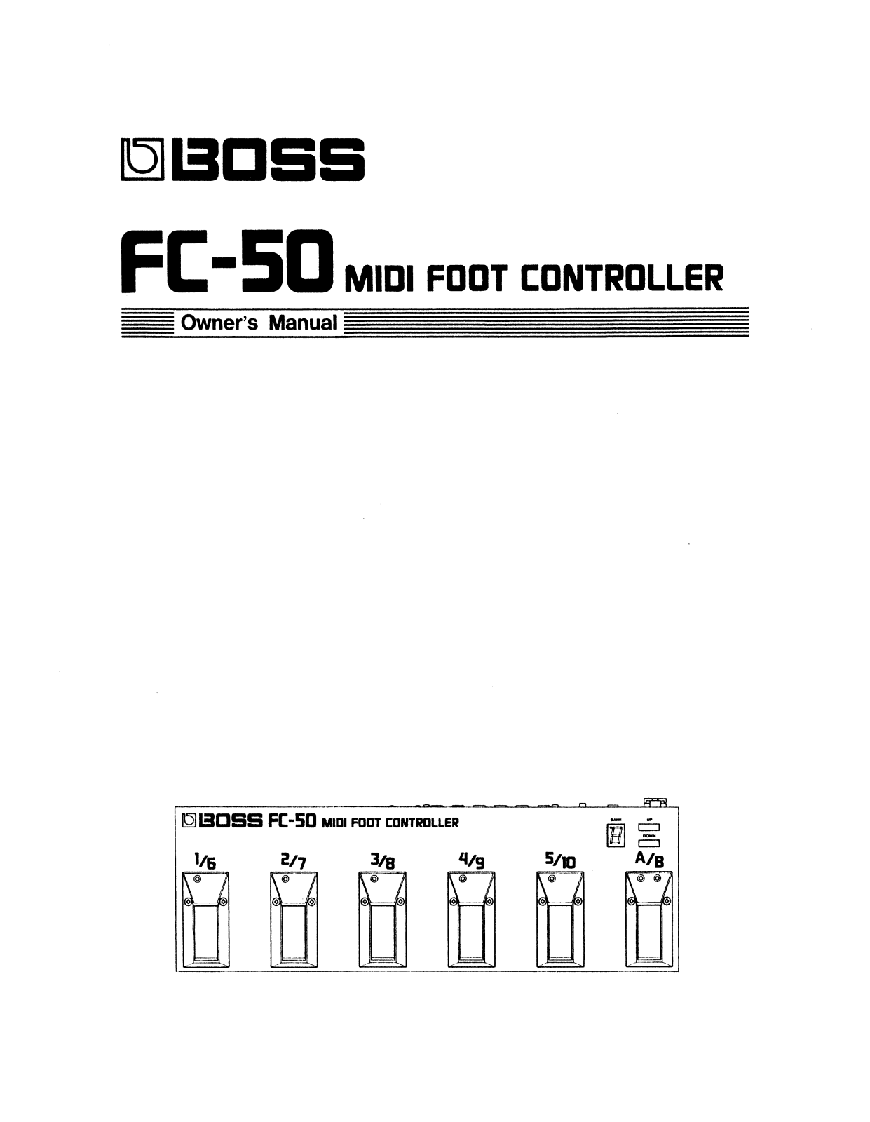 Roland Corporation FC-50 Owner's Manual