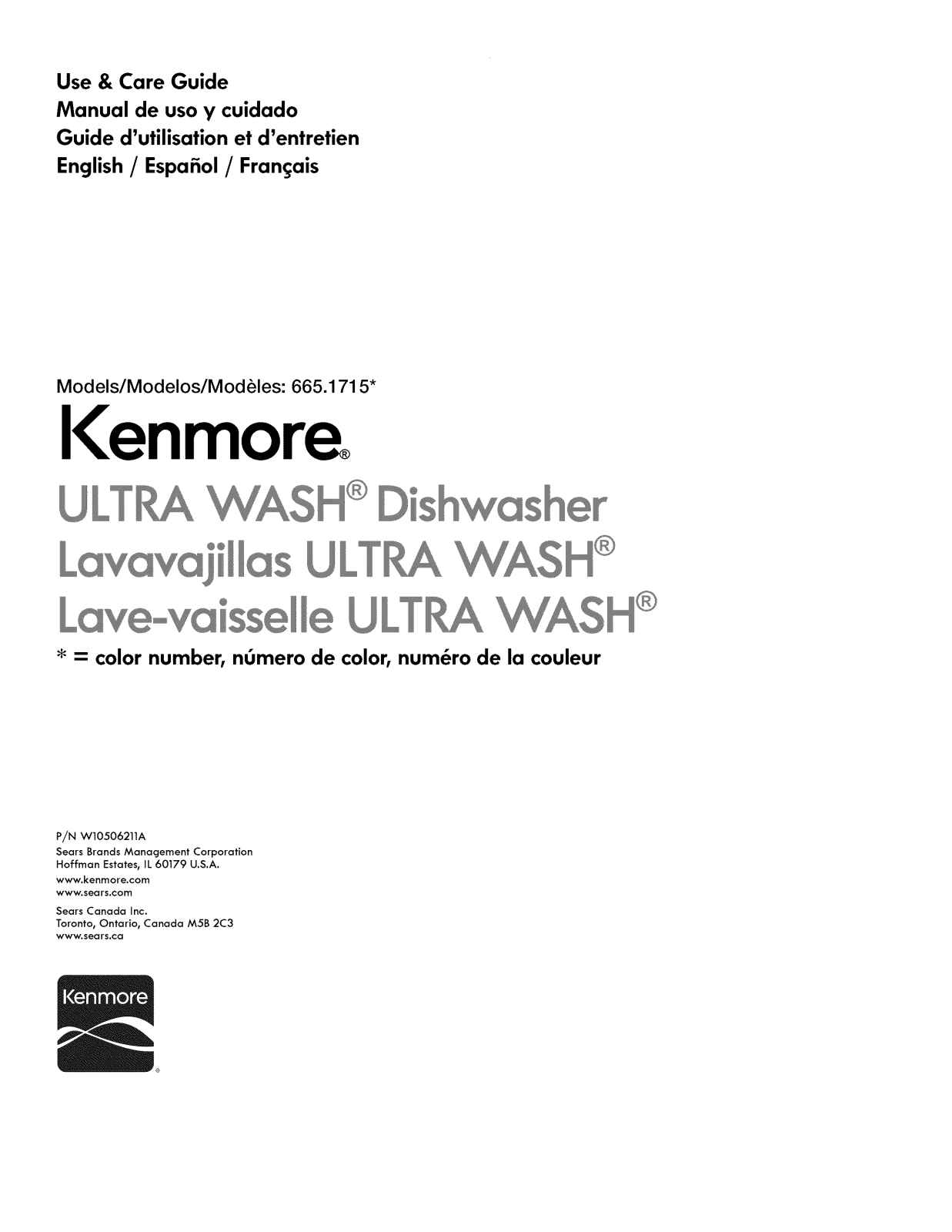 Kenmore 66517159K211, 66517152K210, 66517159K210, 66517152K211 Owner’s Manual