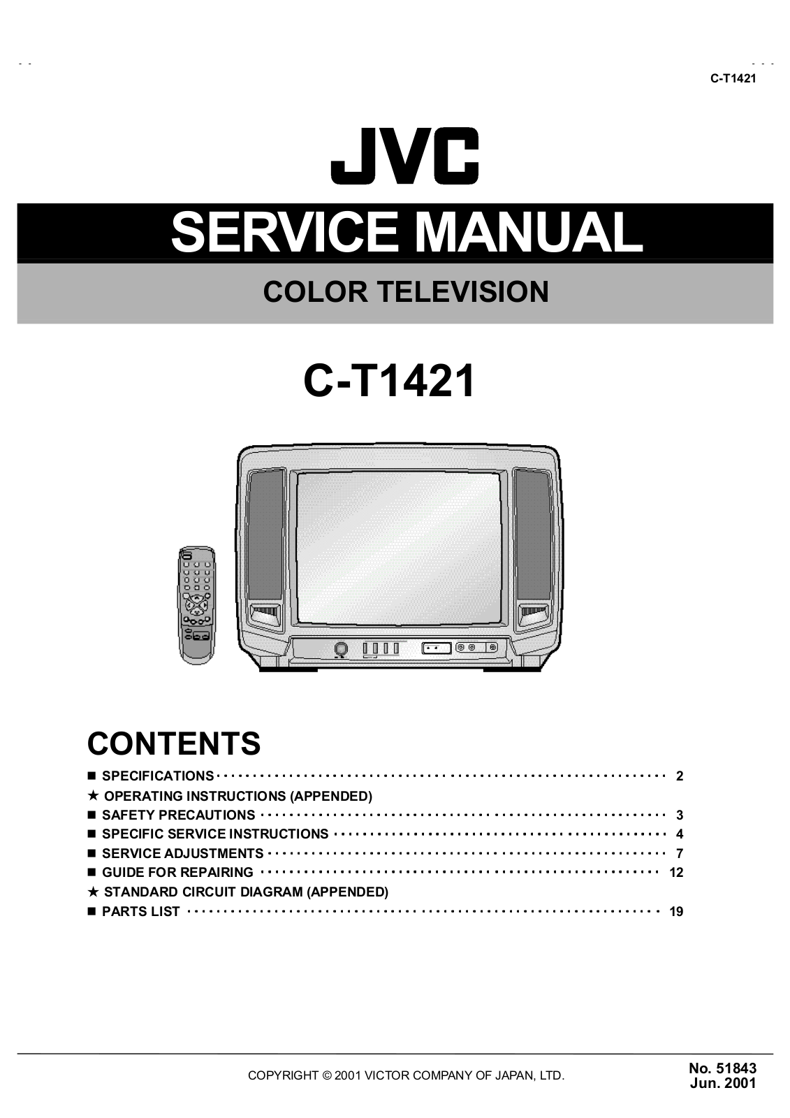 JVC C-T1421 Service Manual