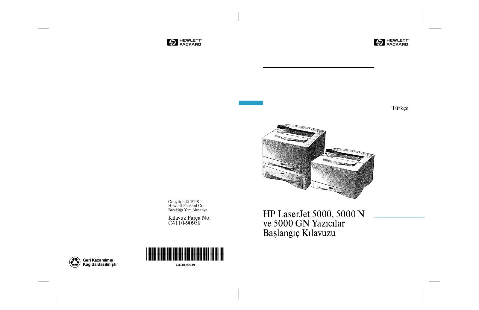 Hp LASERJET 5000 User Manual