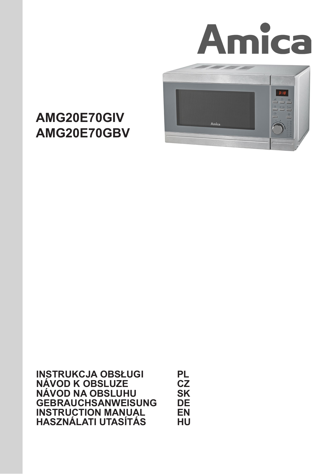 Amica AMG20E70GIV User Manual