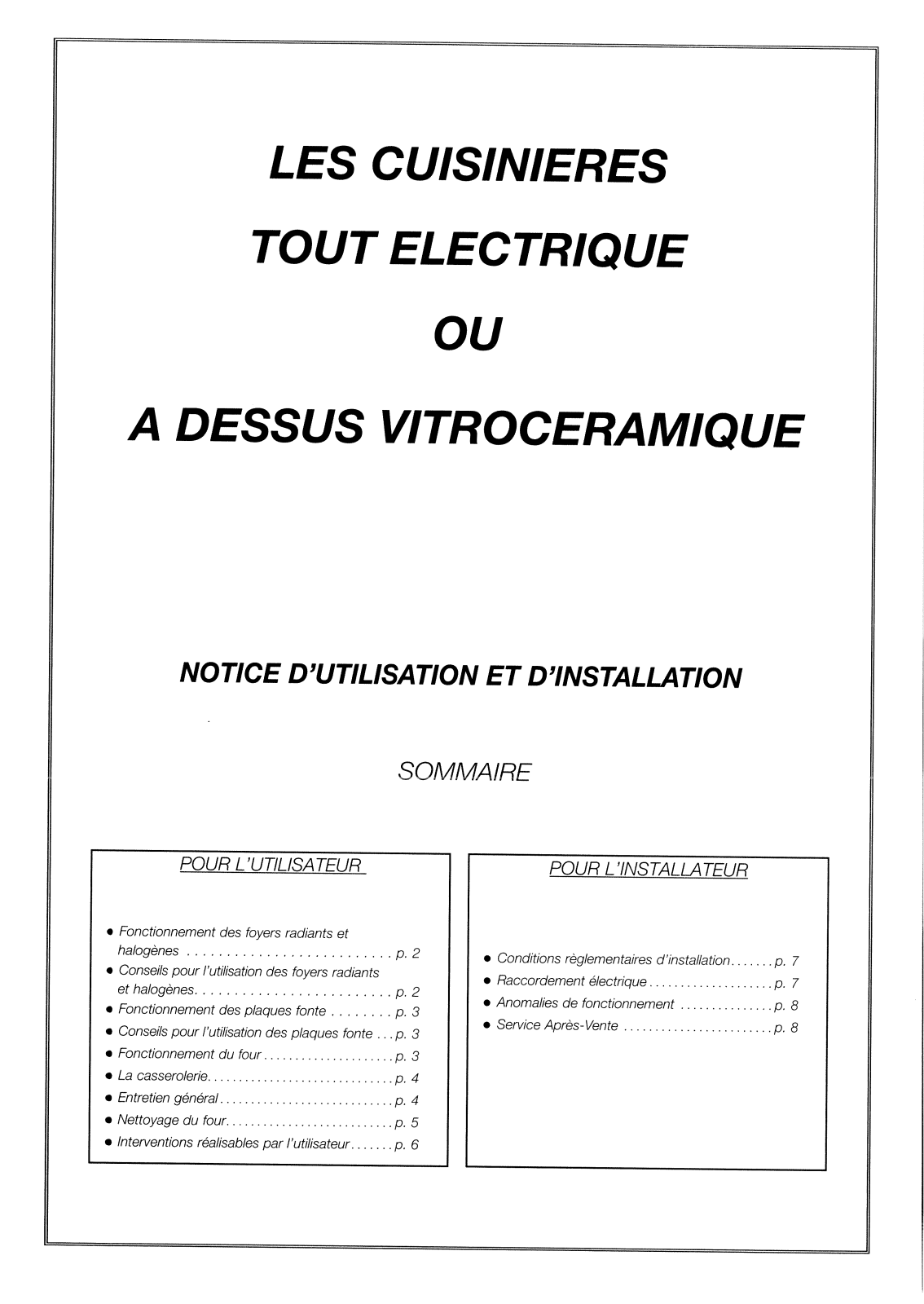 BRANDT KEL77-1W User Manual