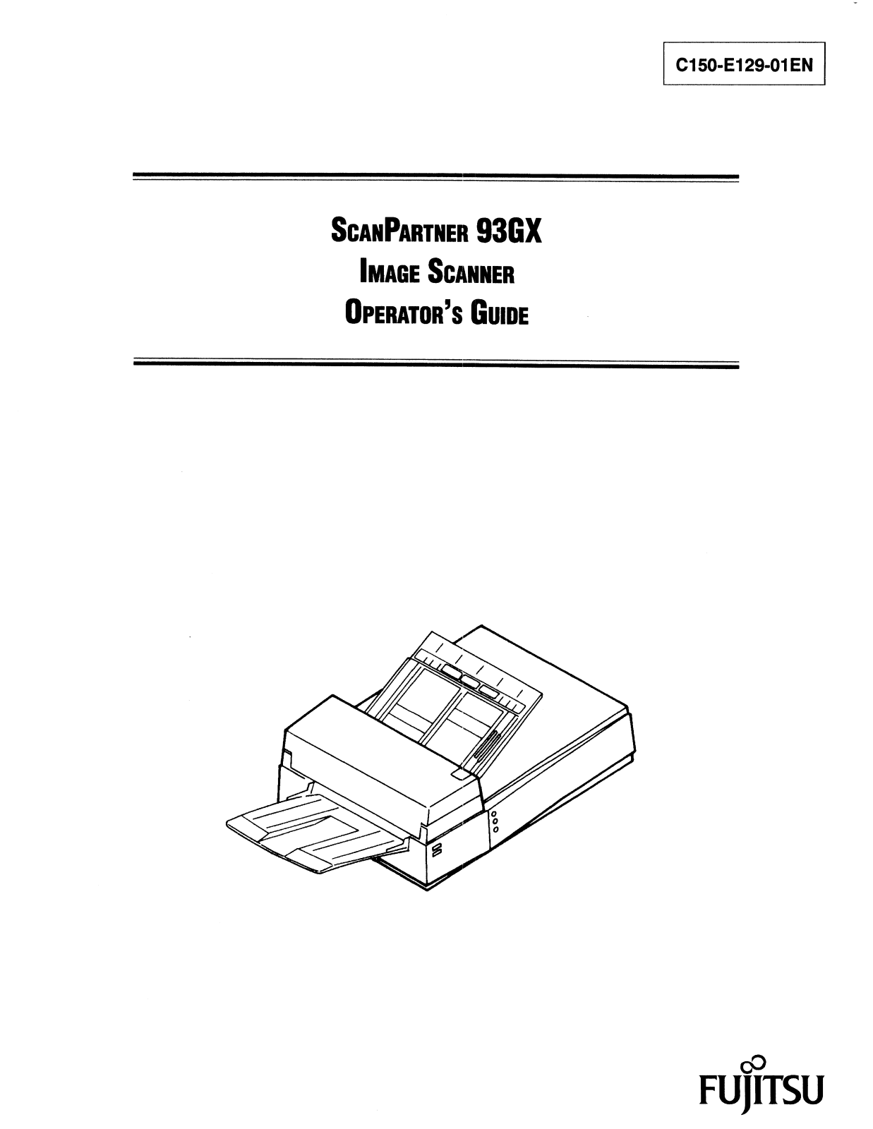 Fujitsu ScanPartner 93GX Operator Guide