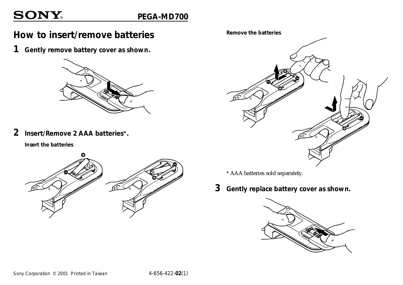 Sony PEGA-MD700 User Manual