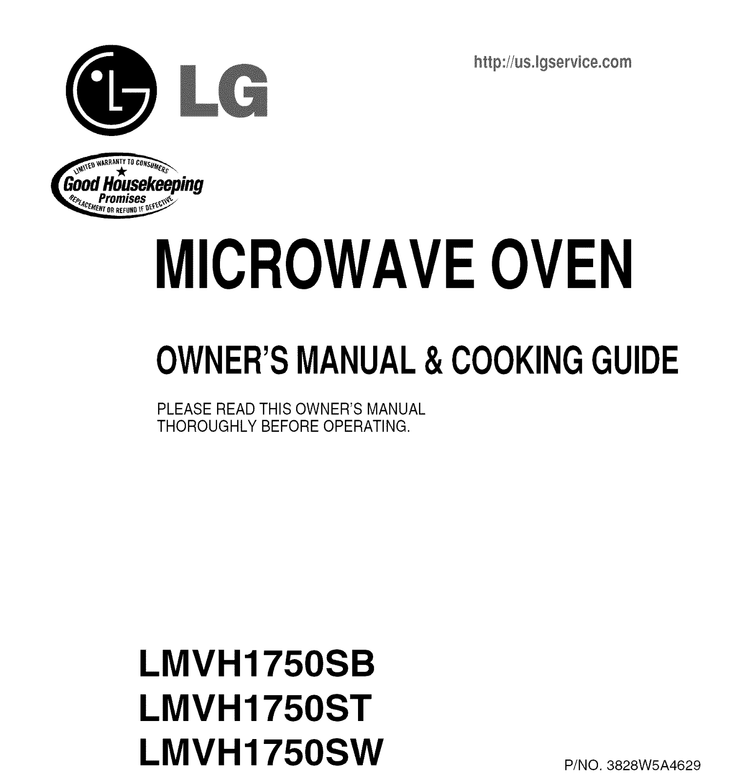 LG LMVH1750SW/00, LMVH1750ST/00, LMVH1750SB/00 Owner’s Manual