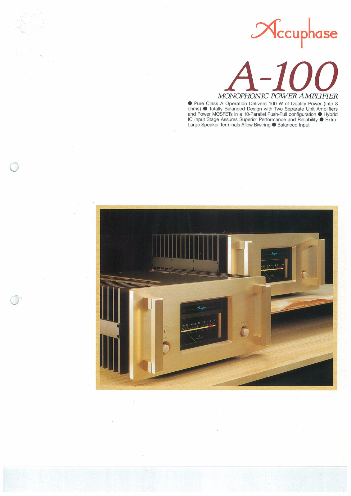 Accuphase A-100 Brochure