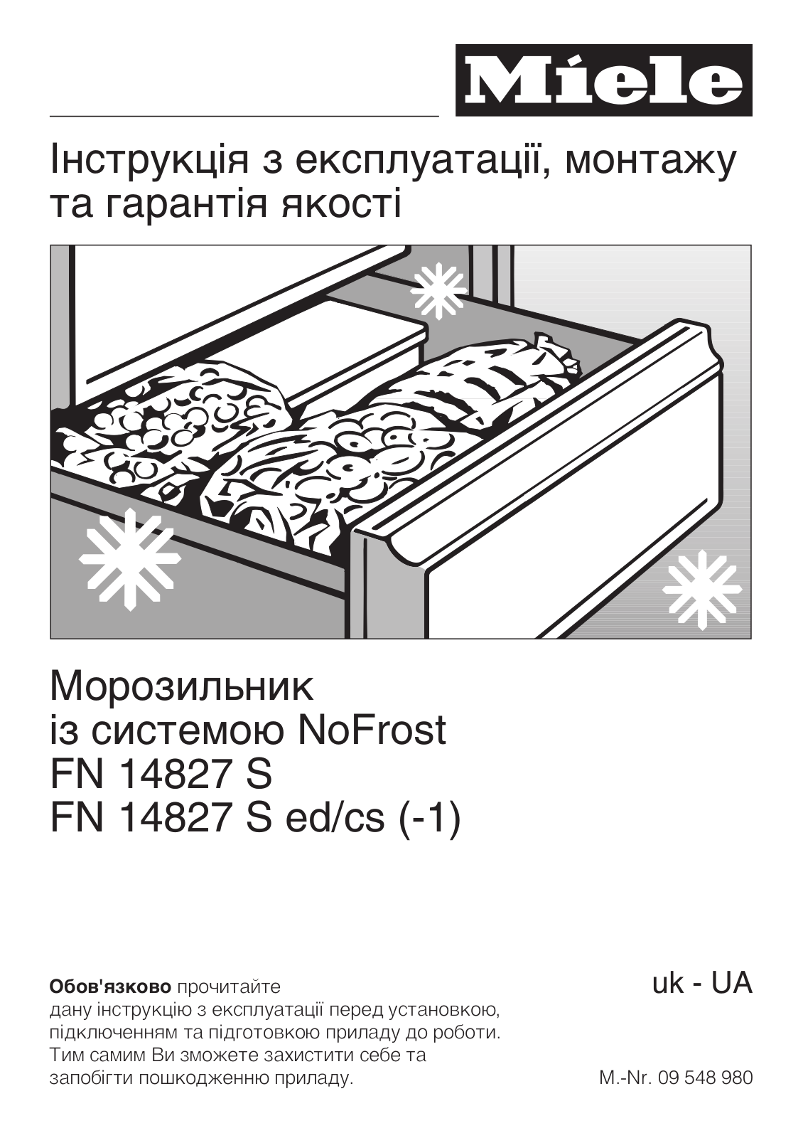 Miele FN 14827 S, FN 14827 S ed, FN 14827 S cs, FN 14827 S ed-1, FN 14827 S cs-1 User Manual