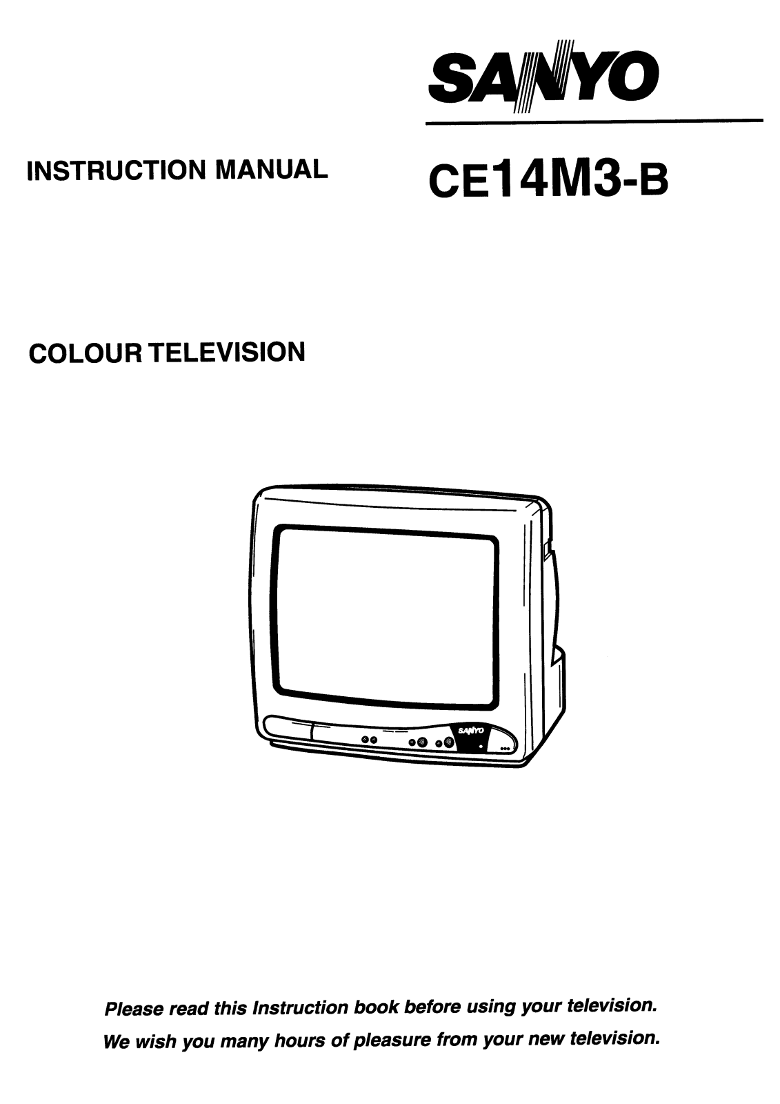 Sanyo CE14M3-B Instruction Manual