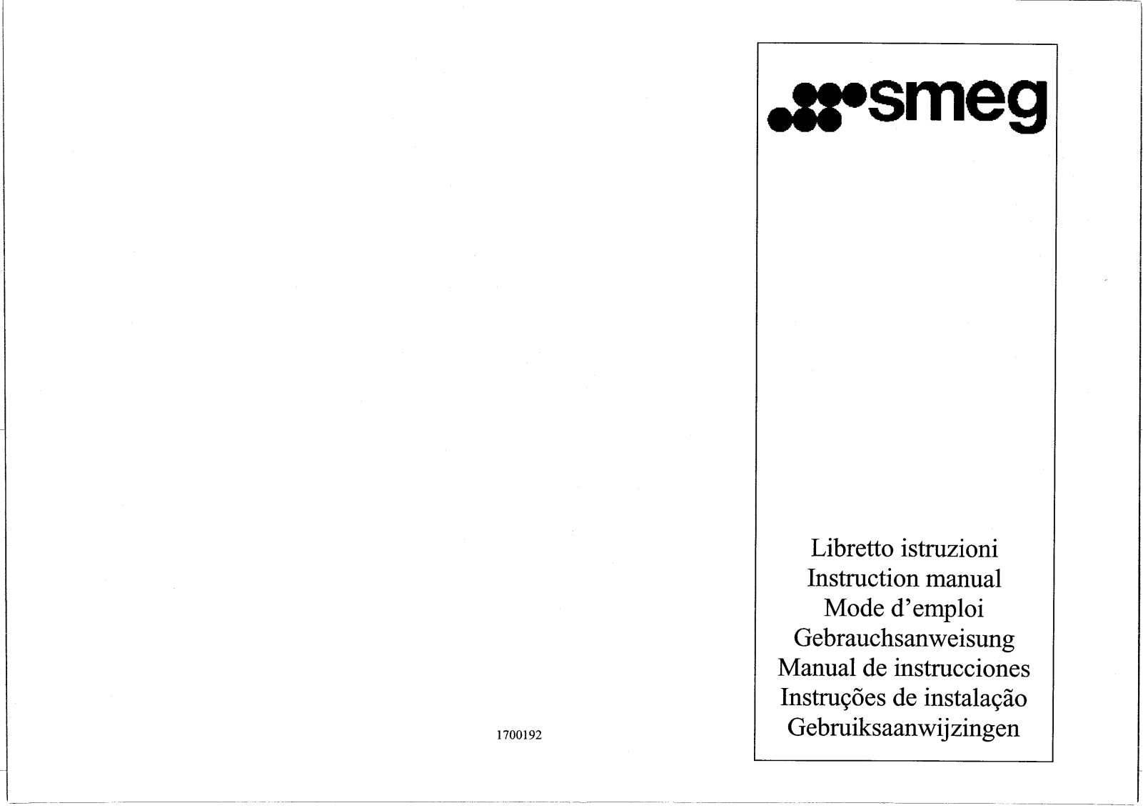 SMEG KAP1200X User Manual