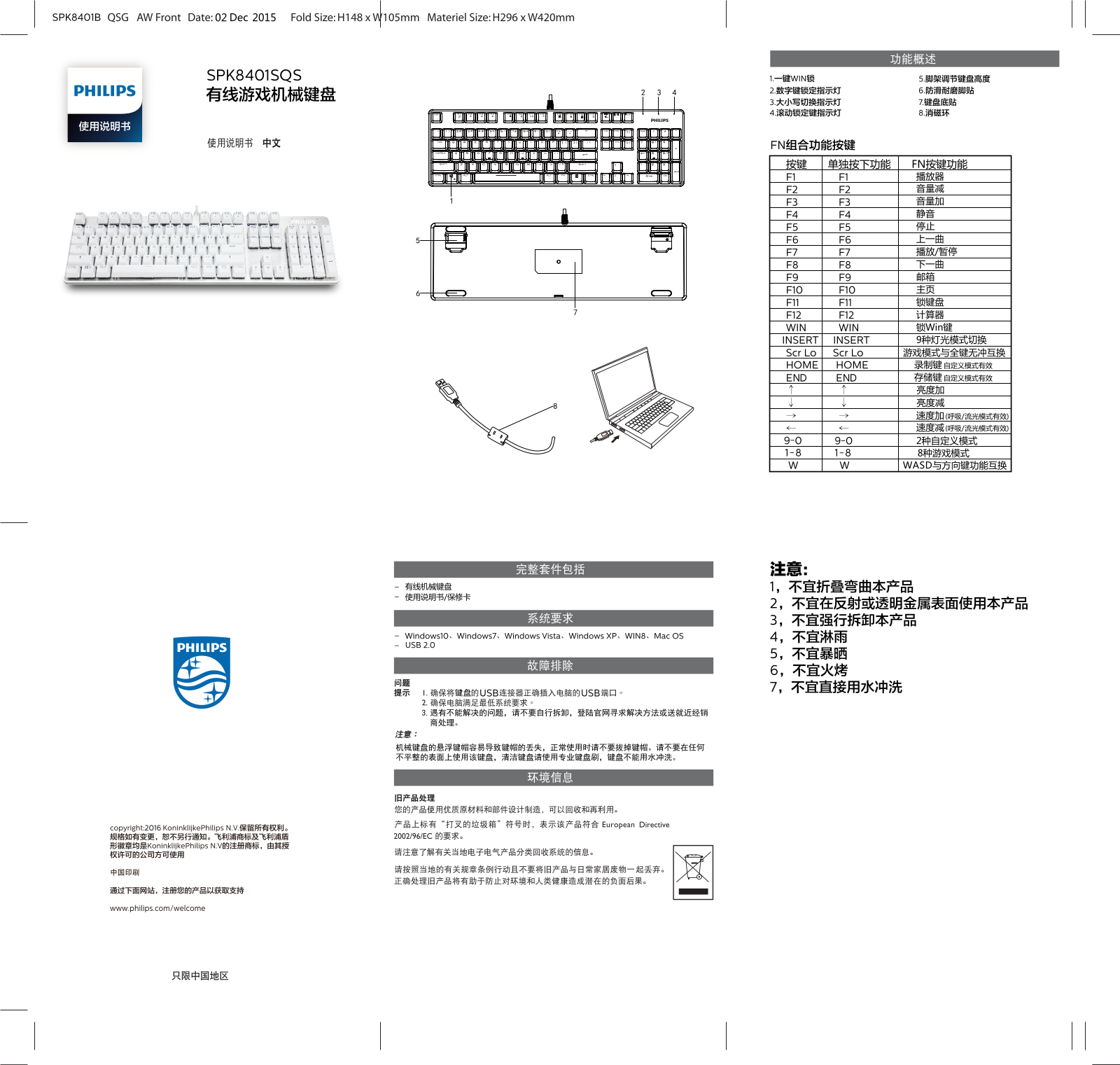 Philips SPK8401SQS/93 Quick Start Guide - ManualMachine.com