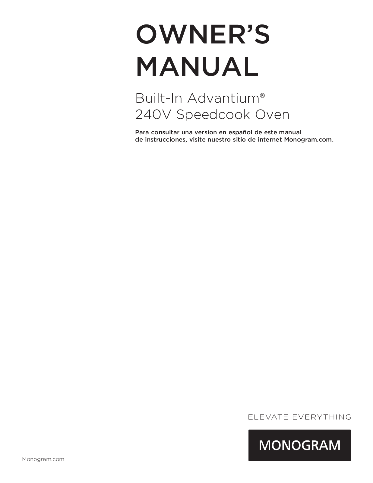 GE ZSC2202J4SS, ZSC2202J3SS, ZSC2202J2SS, ZSC2202J1SS, ZSC2201J4SS Owner’s Manual