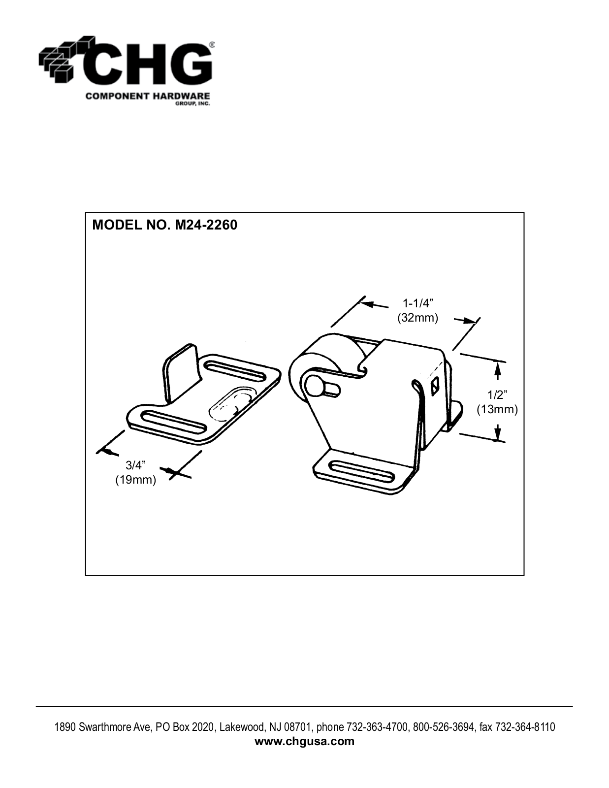 Component Hardware M24-2260 User Manual