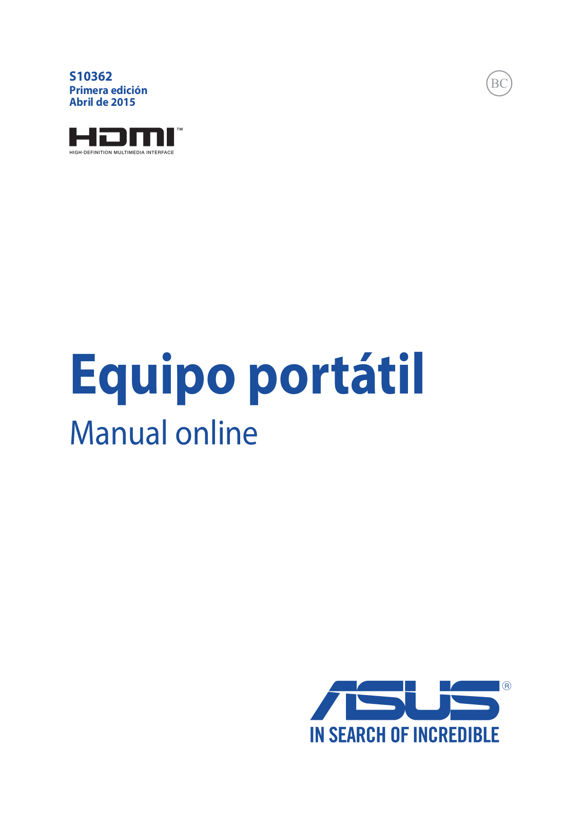 Asus X555DG, X555YI, X555YA, X555DA User’s Manual